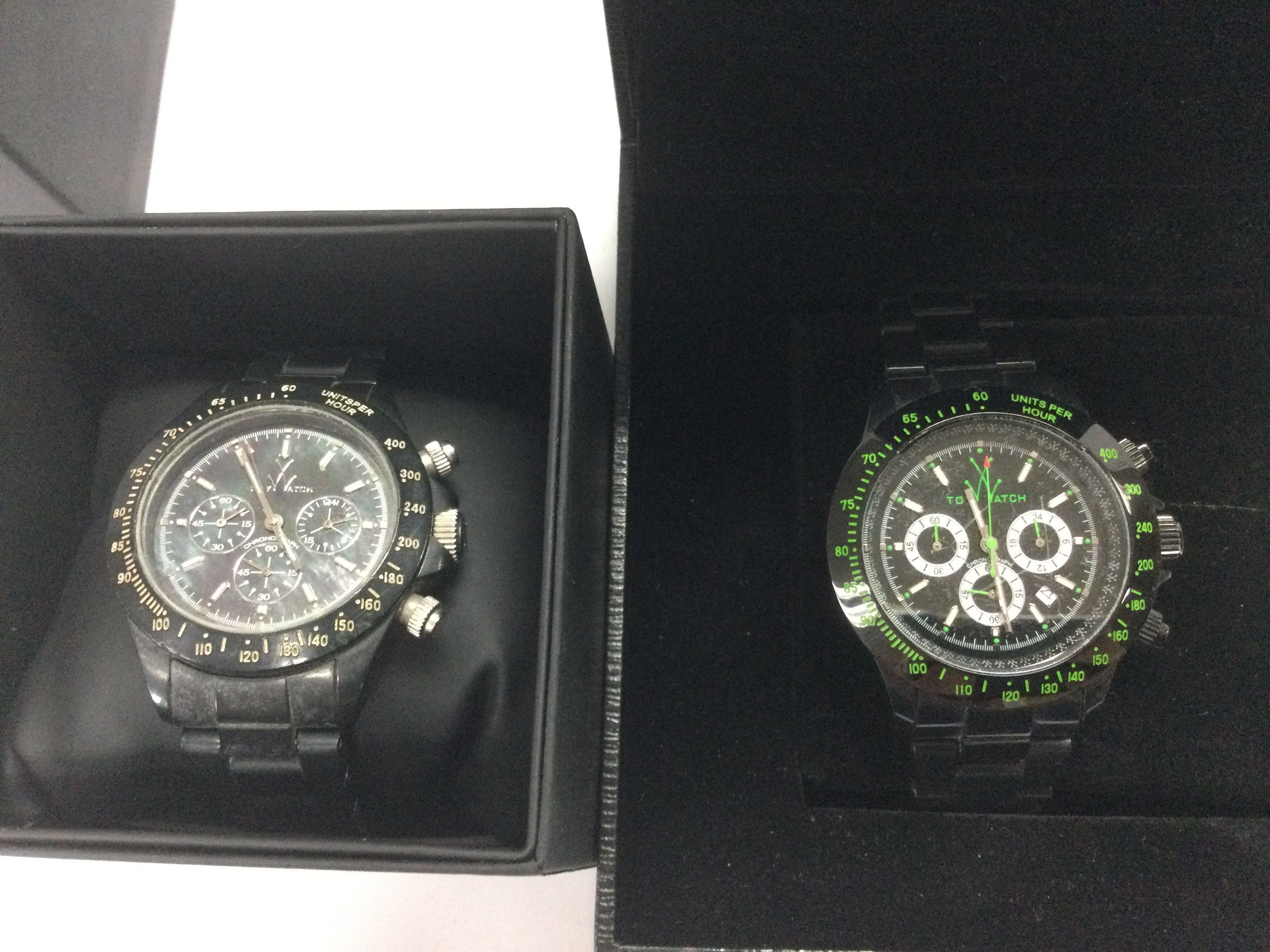 Two boxed watches by Toy. Shipping category B.- NO RESERVE