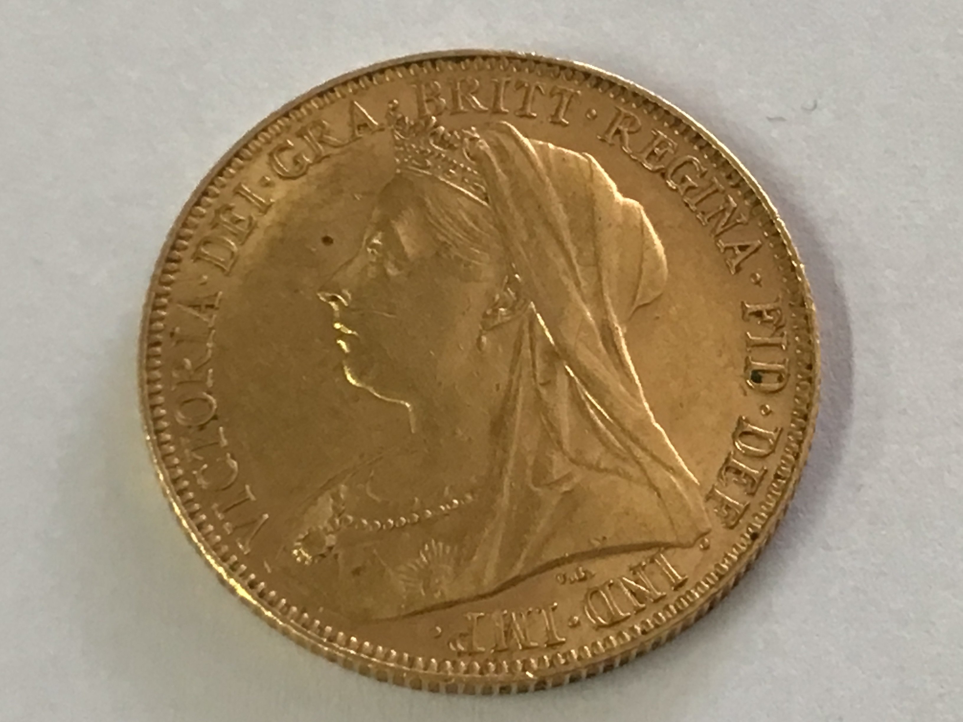 A gold full sovereign dated 1898
