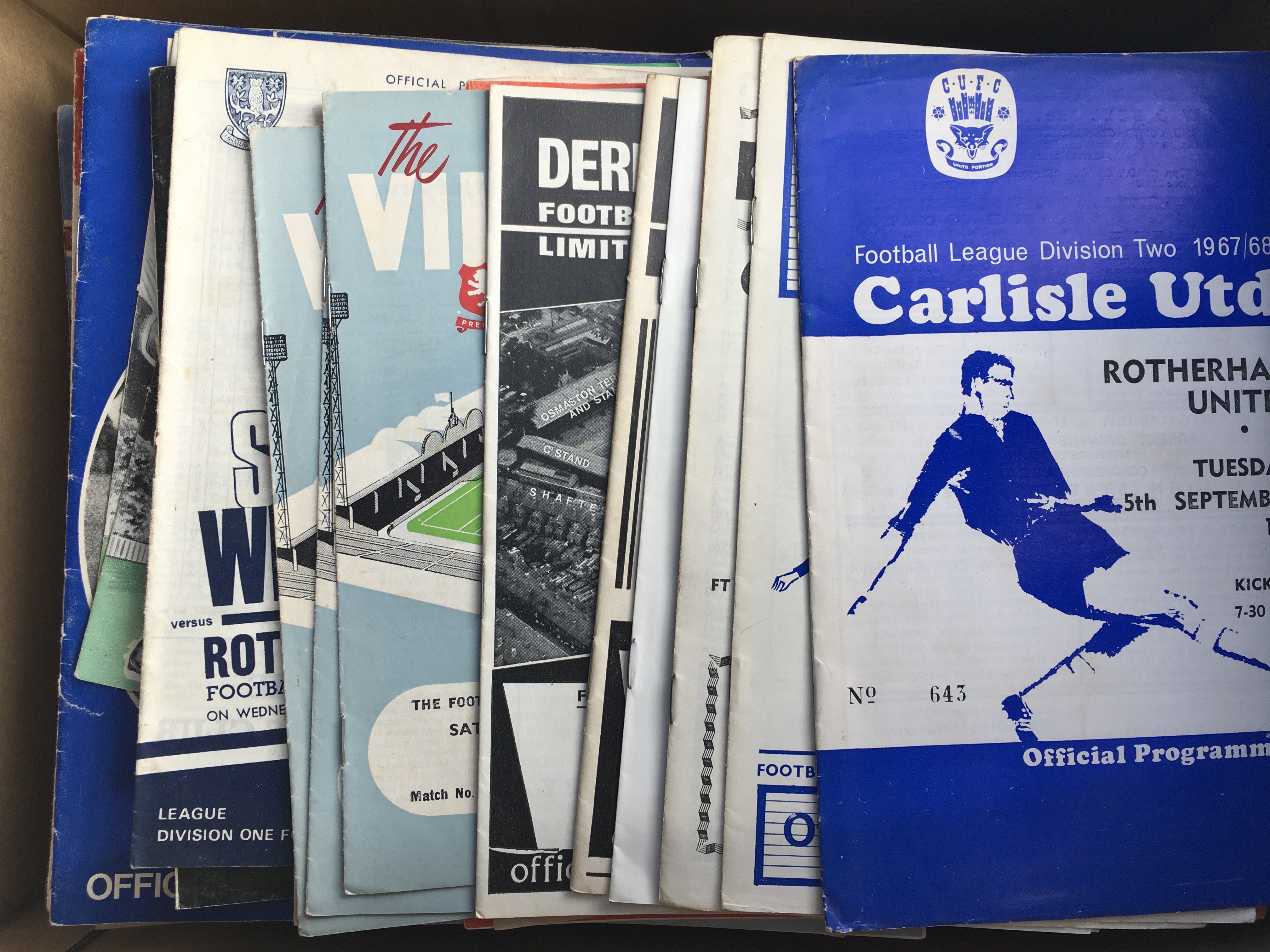 1960s Football Programmes: Box containing a wide variety of teams mainly in good condition. (500)