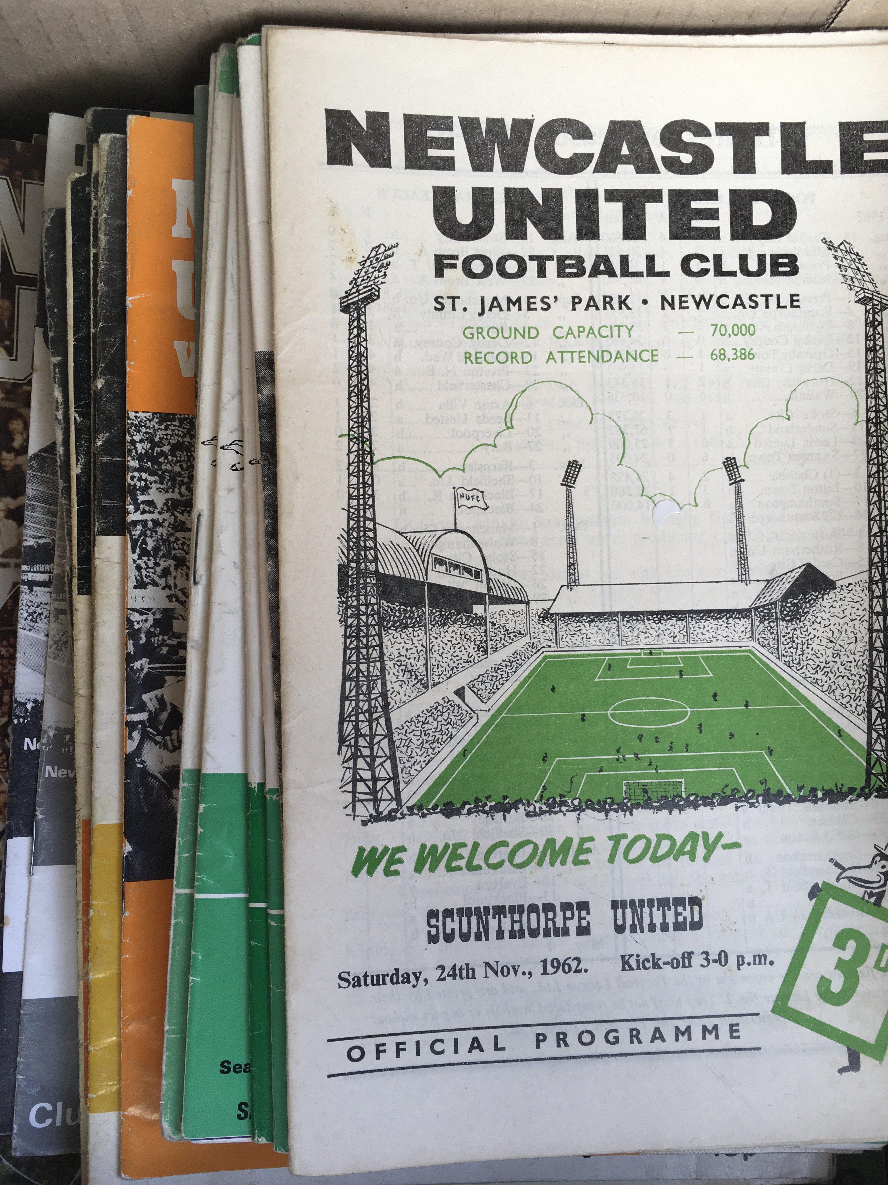 1970s Newcastle United Home Football Programmes: Around 80 in good condition to include a few late 60s. Instructions to sell.