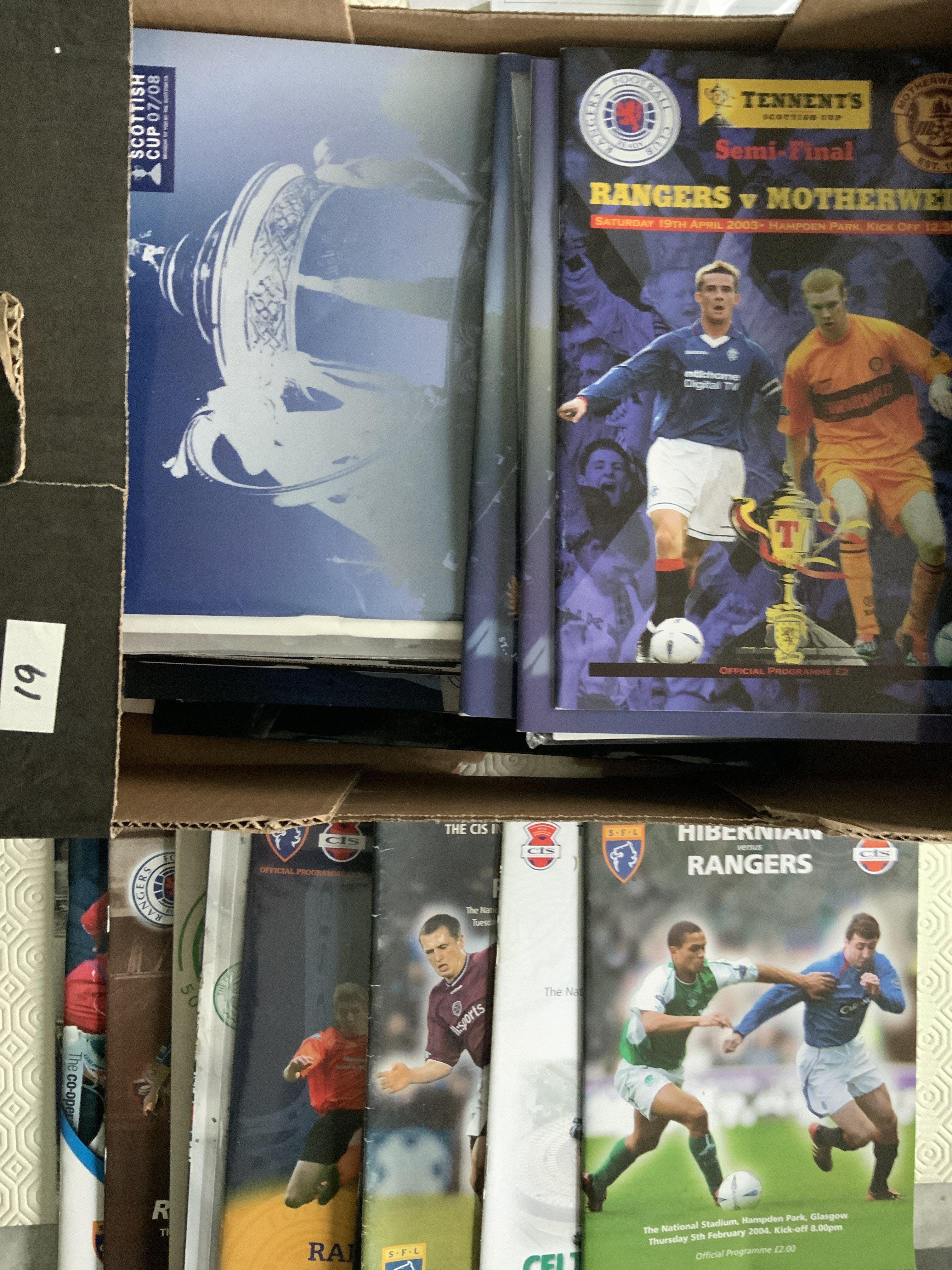 Glasgow Rangers Big Match Football Programmes: From 2000 to 2020 including Scottish Cup, League Cup Semi Finals and Finals. Instructions to sell. Excellent with instructions to sell. (44)