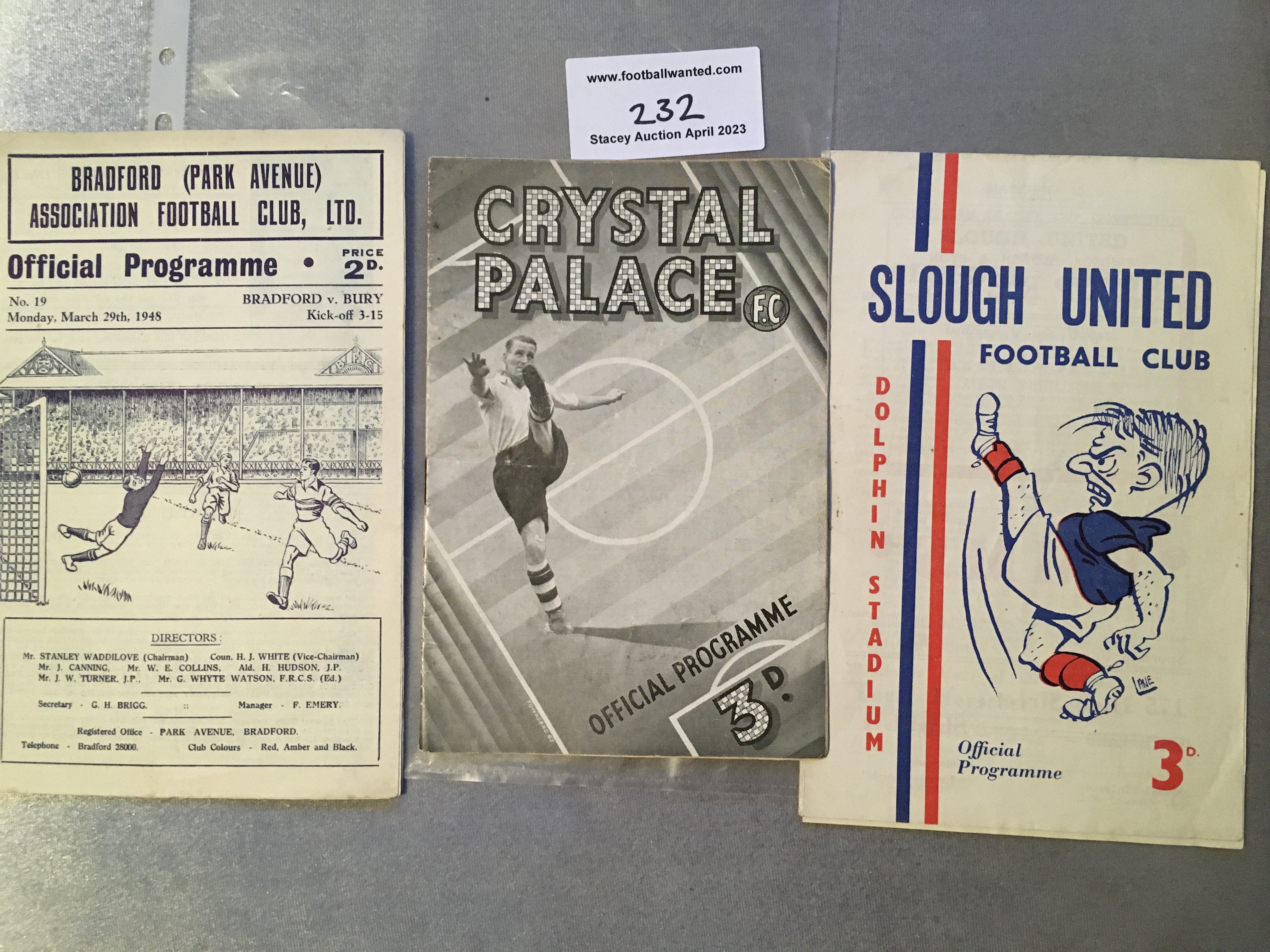 1940s Leeds United Home Football Programmes: 47/48 Chesterfield with fixture written to cover and 48/49 Luton. Good. (2)