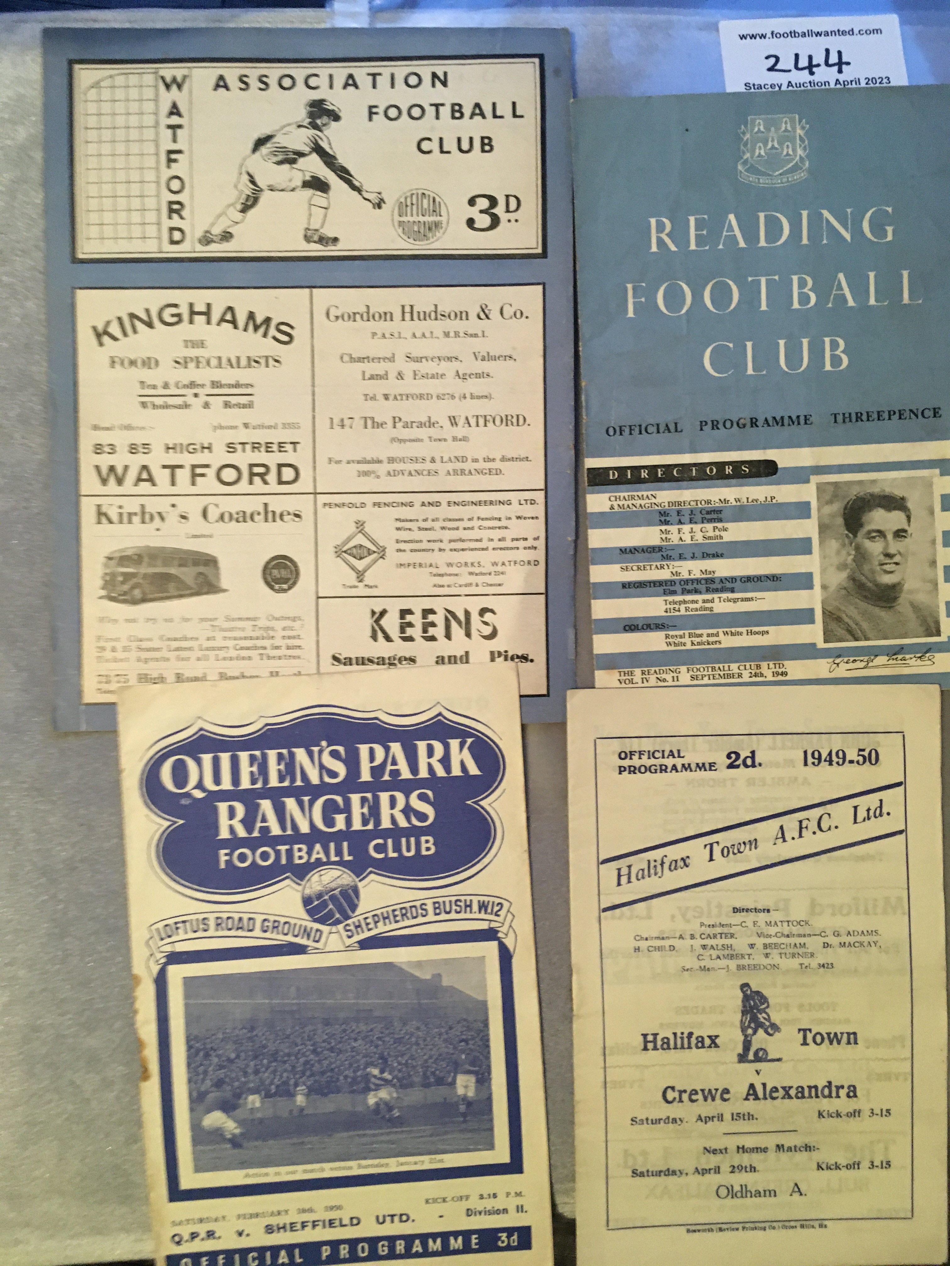 England Away Football Programmes + Itineraries: 15 programmes to include Ireland 48, 54 with itinerary, 2 x 56, 2 x 57, 60, Scotland 48, 56, 58, 60, Wales 51 with itinerary, 55, 57 + 59. Good. (17)