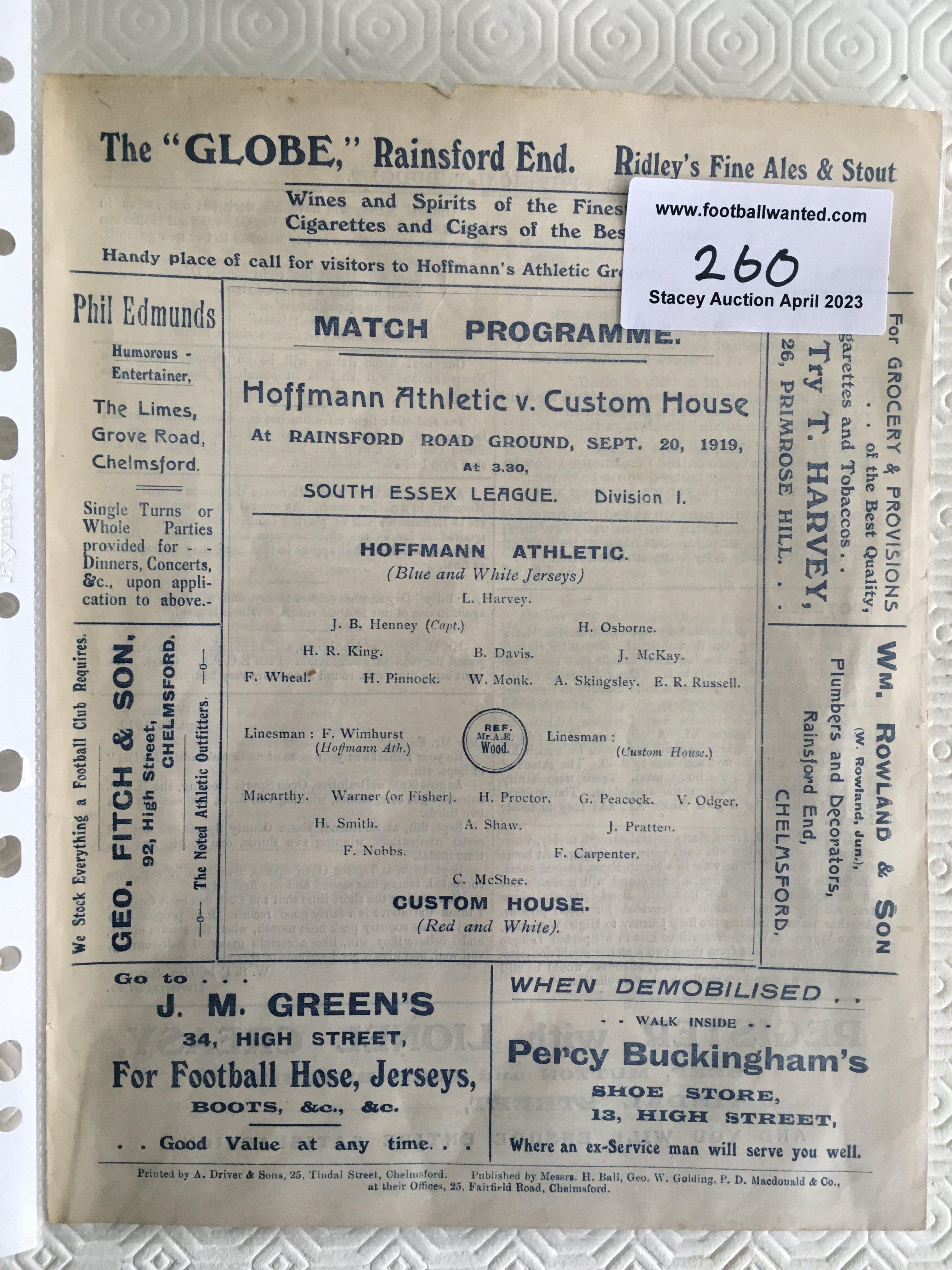 64/65 Fulham Bound Volume Of Football Programmes: 1st team programmes without covers in black boards. Some pages to rear have damage.