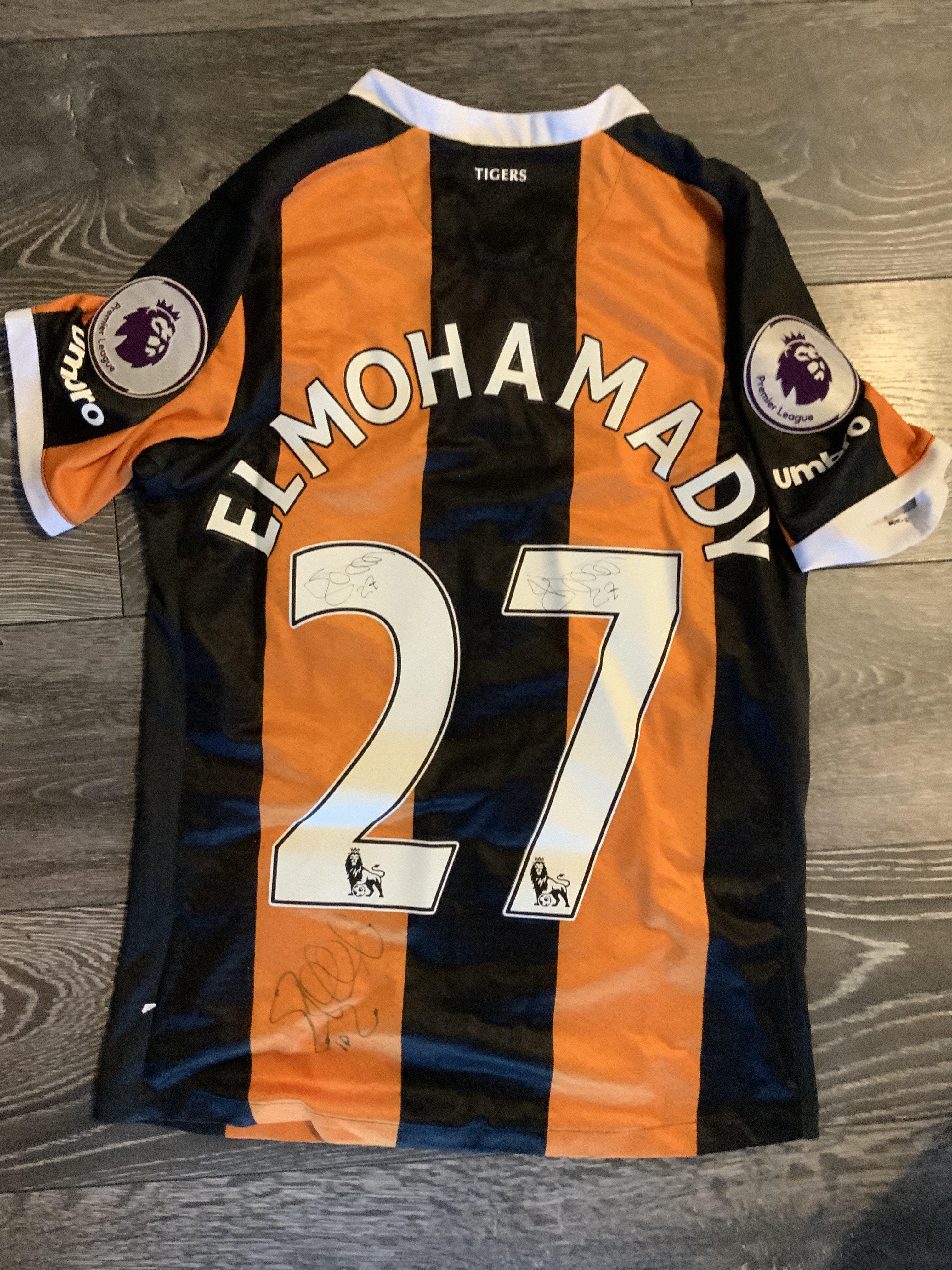 Hull City Football Memorabilia Box: Signed replica Elmohamady shirt, 24 dvds, 15 season tickets, History in newspapers large book, Whos who book and a few ties. Instructions to sell.