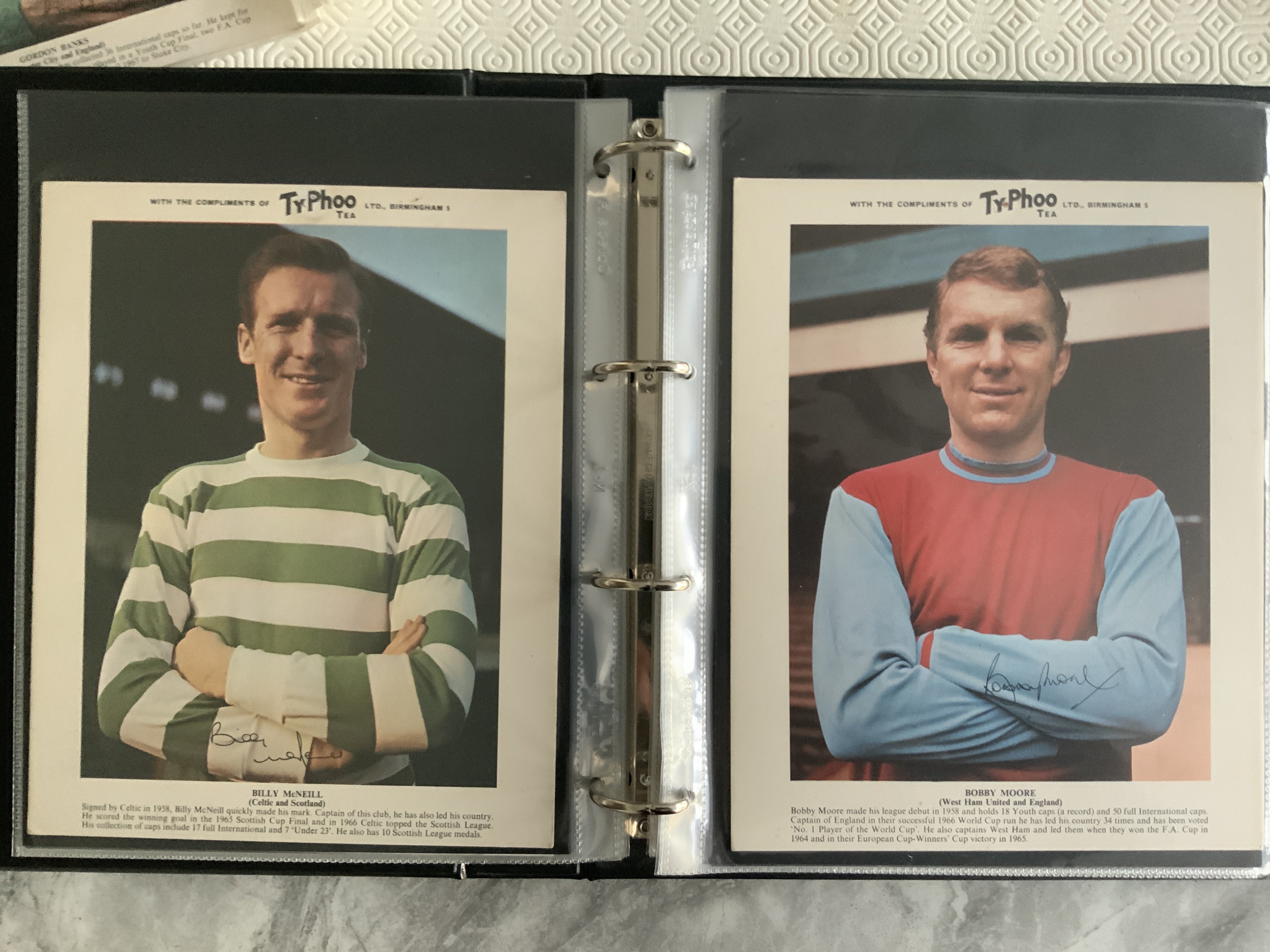 Typhoo Tea Football Cards Complete Sets: International Football Stars from 1st series 1967 and 2nd series 1969 of which both sets had 24 each. Very good condition. (24)