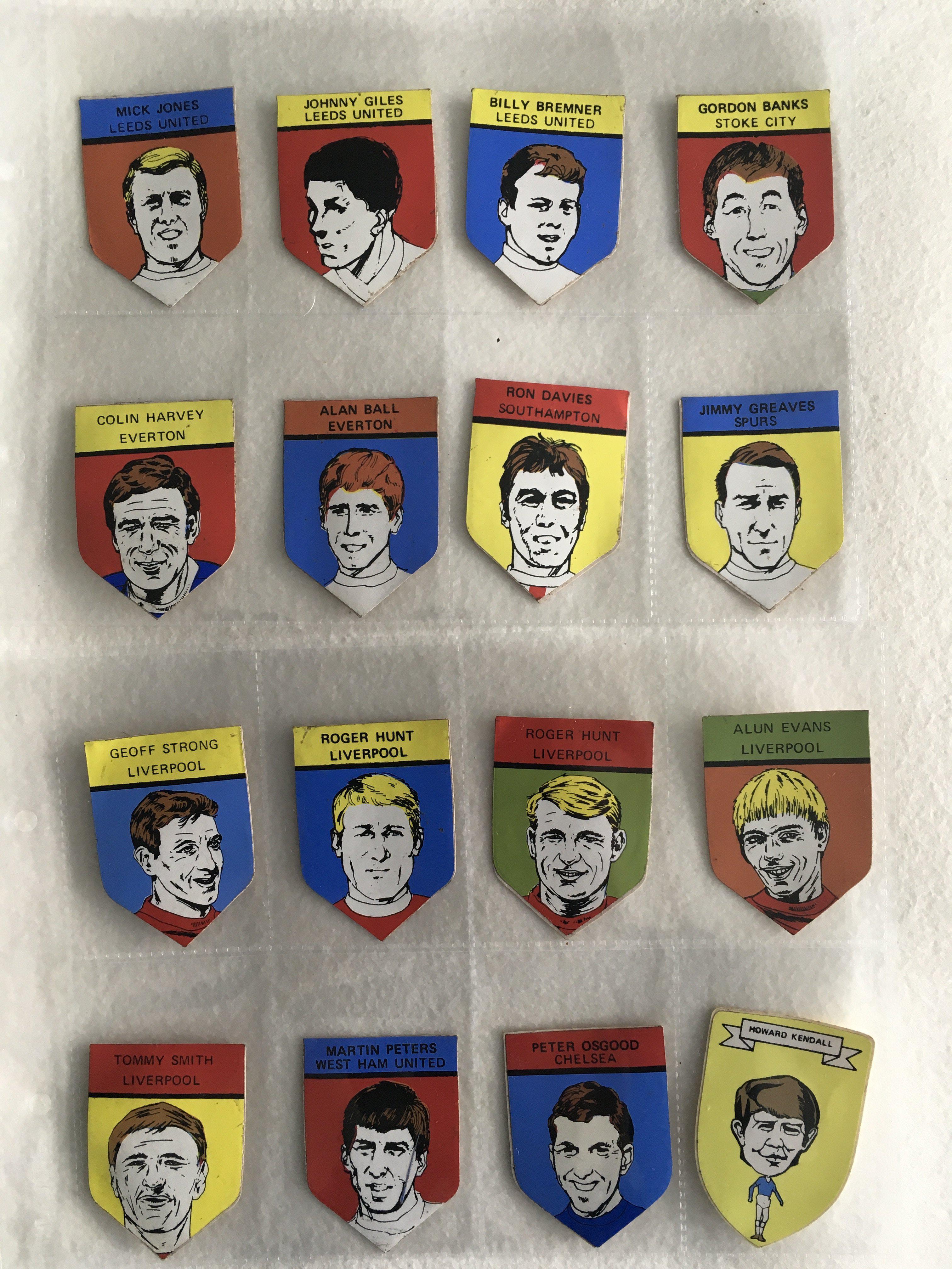 BABS Complete Uncut Soccer Favourites Football Stamps: Set of 100 uncut stamps in excellent condition. Rare.