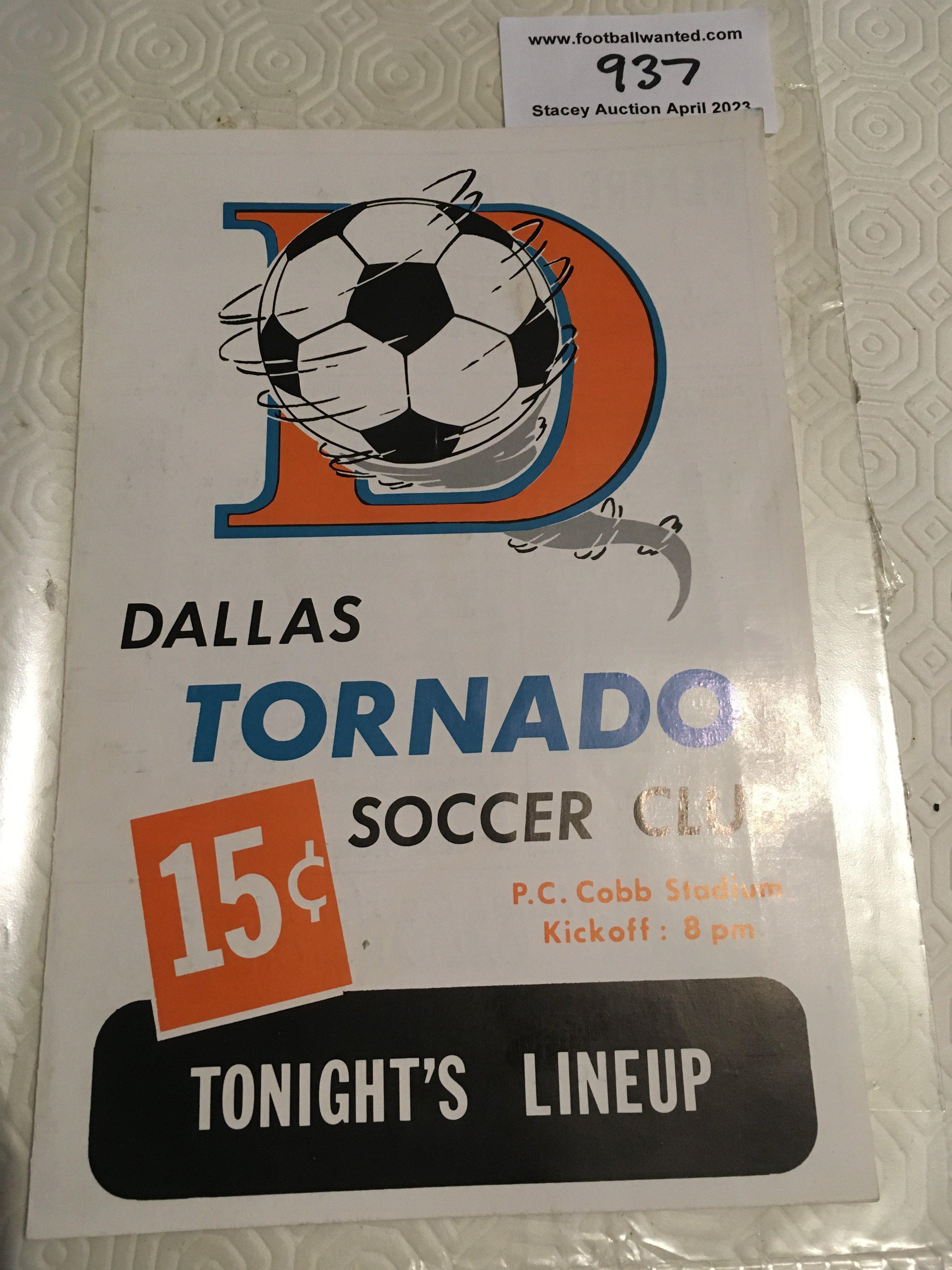 1969 Dundee United v West Ham USA Tour Football Programme: Excellent condition 4 pager with no folds or writing. Played in Baltimore.