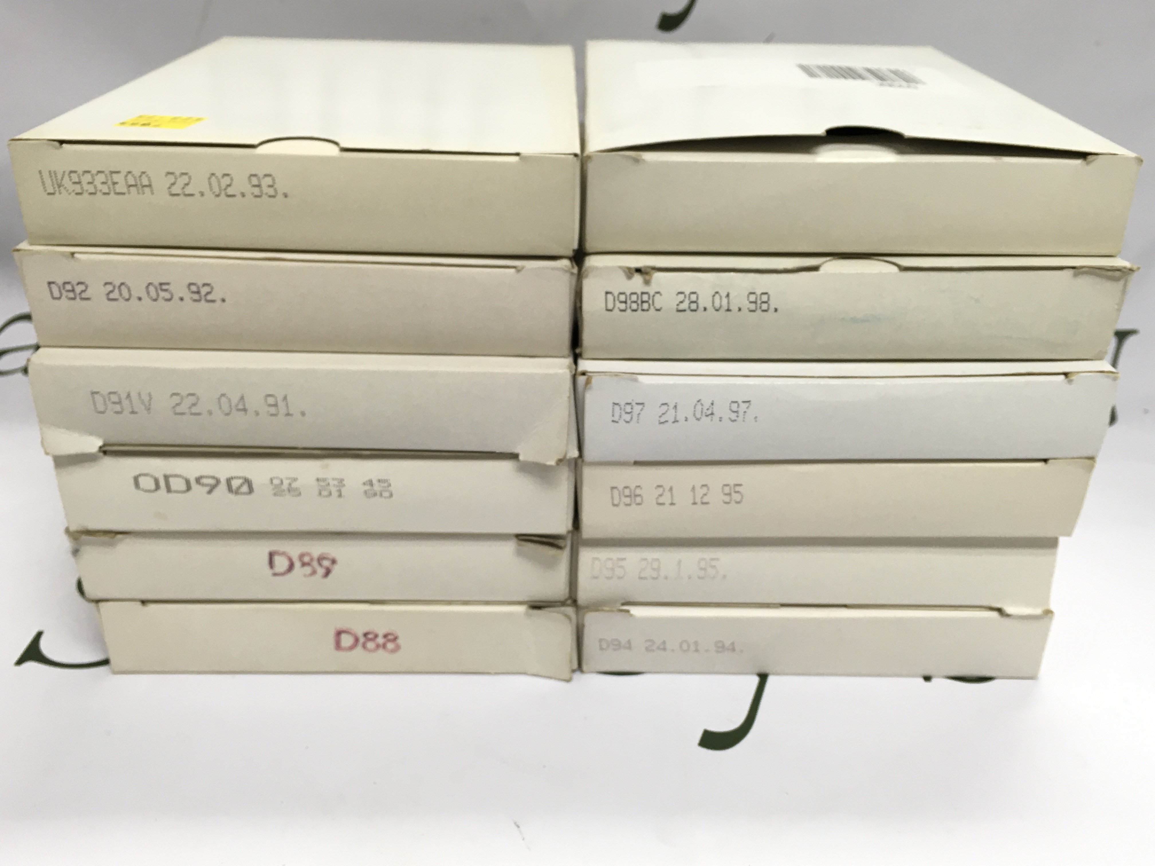 A date run 1988 to 1999 inclusive U.K. proof coin sets. Postage B