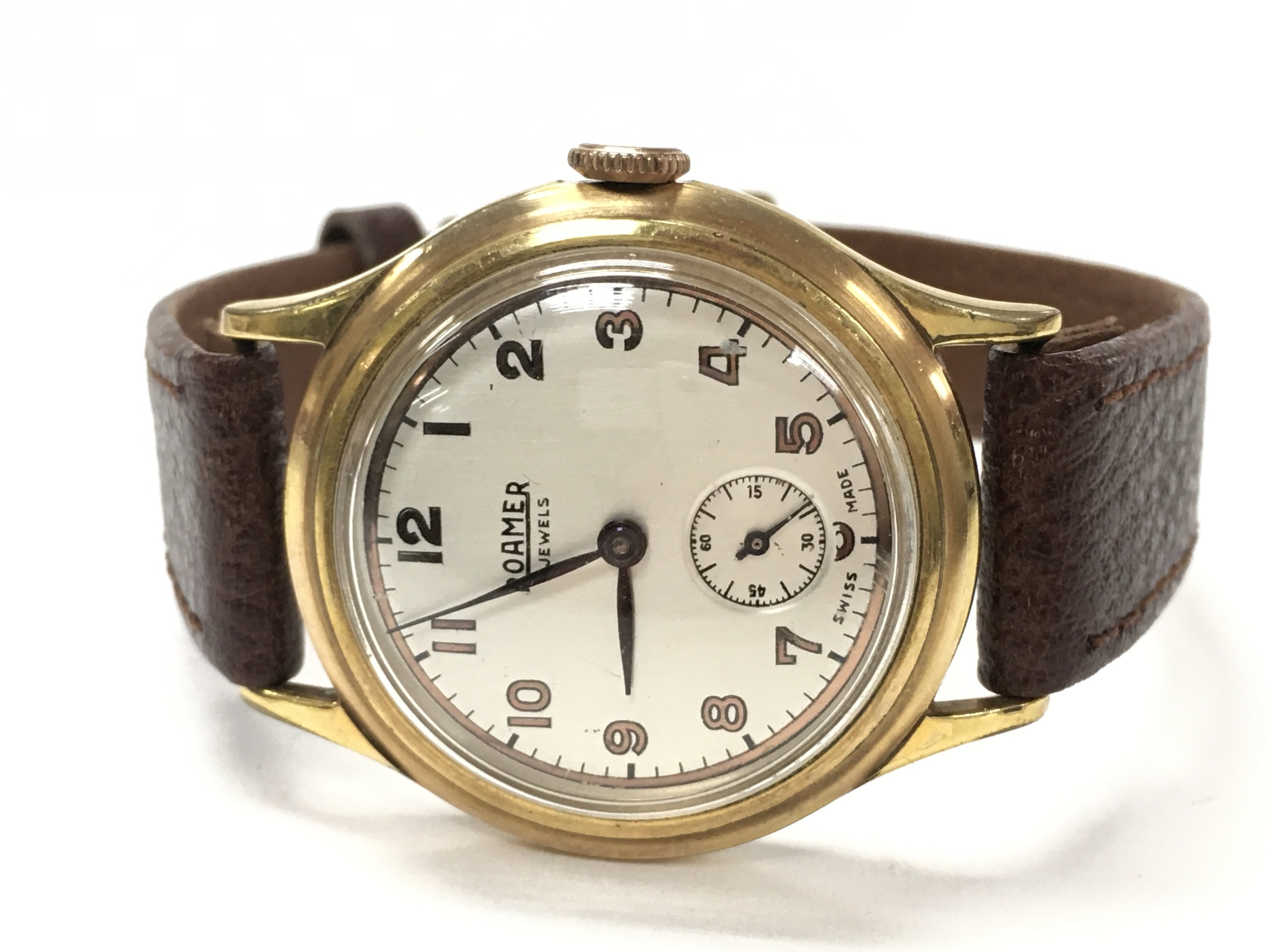A vintage Dirty Dozen Style Roamer Manual wind watch, seen working. Postage cat a