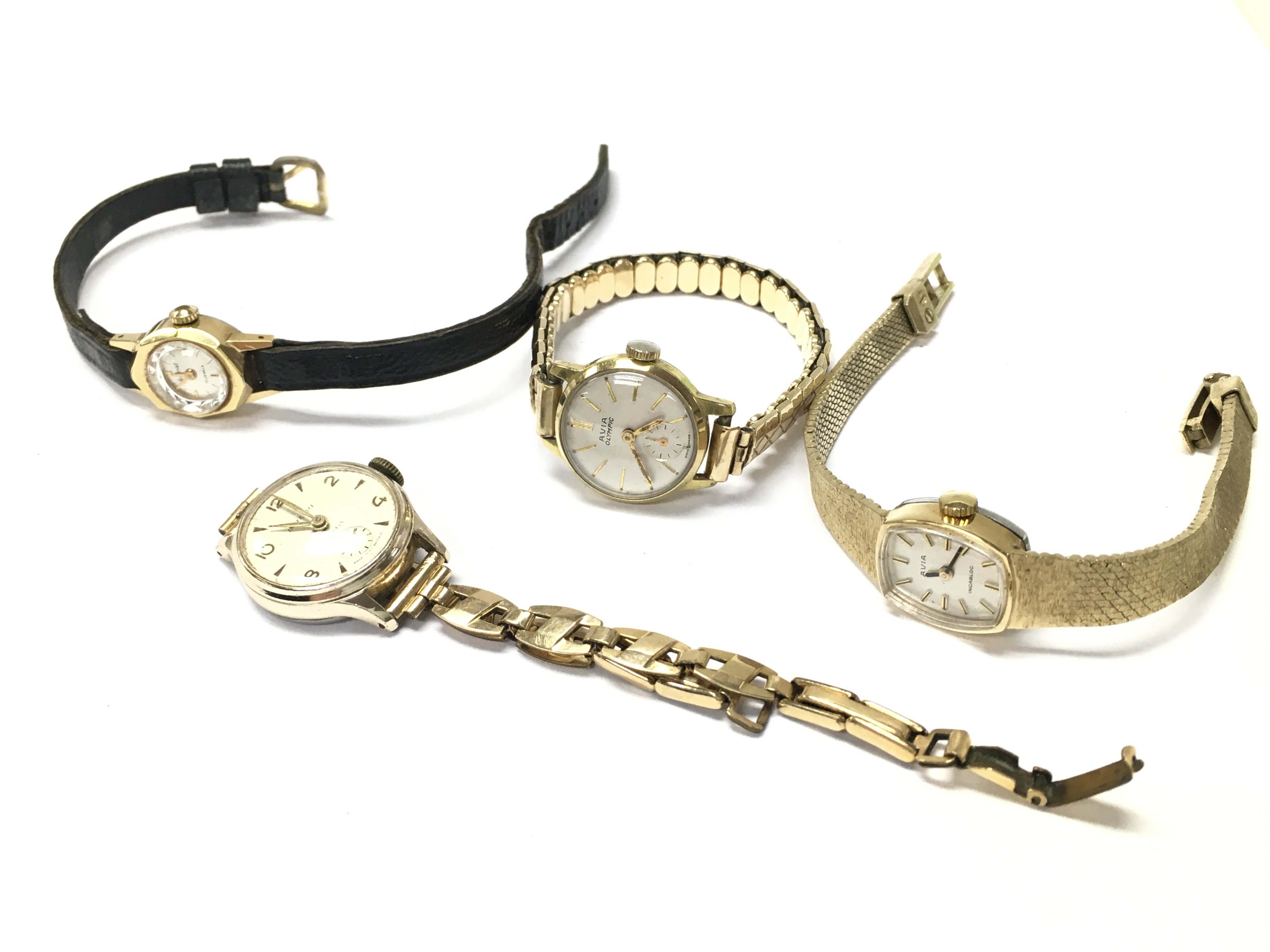 Watches including Avia, Ingersol, Accurist, Avia Olympic. Postage cat A