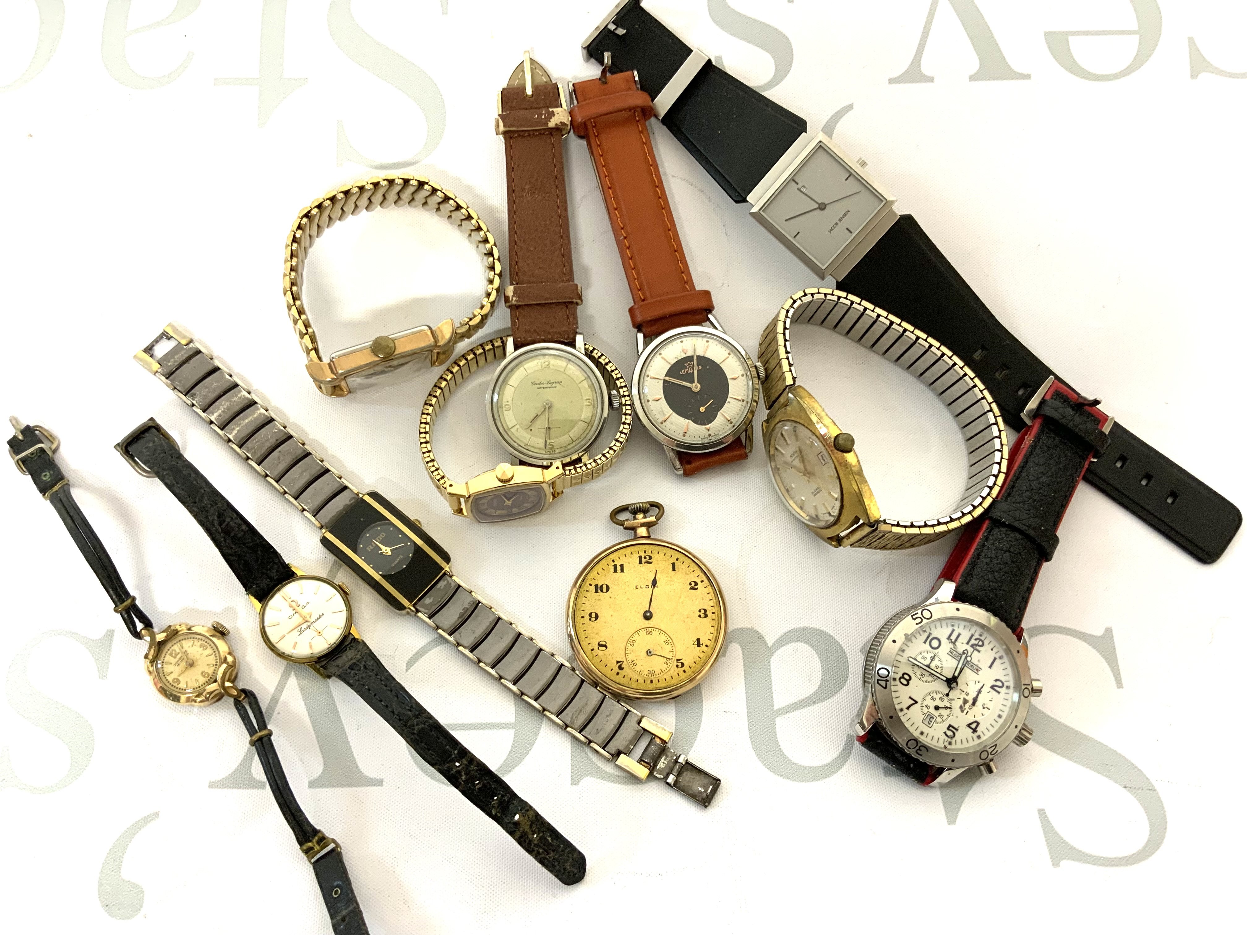 A good mixed collection of vintage and modern design watches. (B)