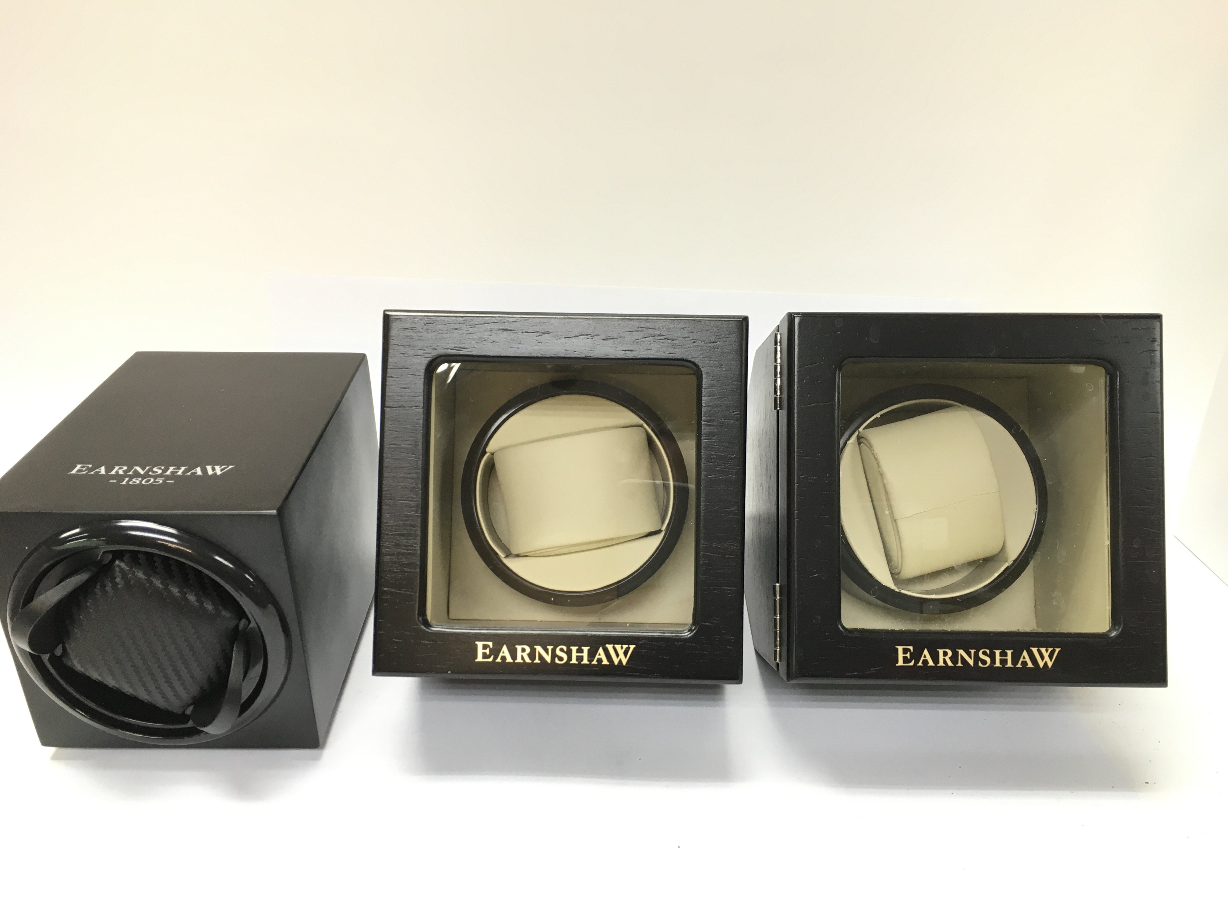 Three single watch watch winders all seen working. Postage B