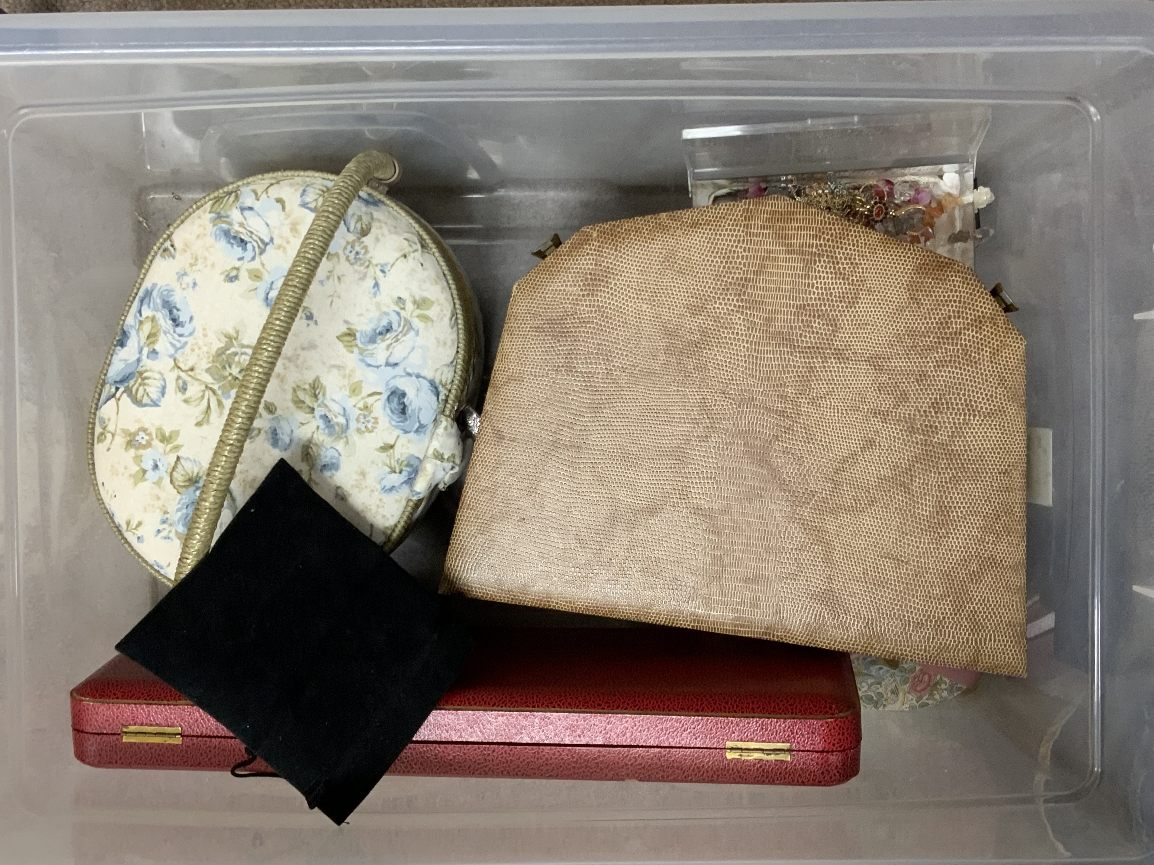 A collection of costume jewellery and mixed odds. (A)