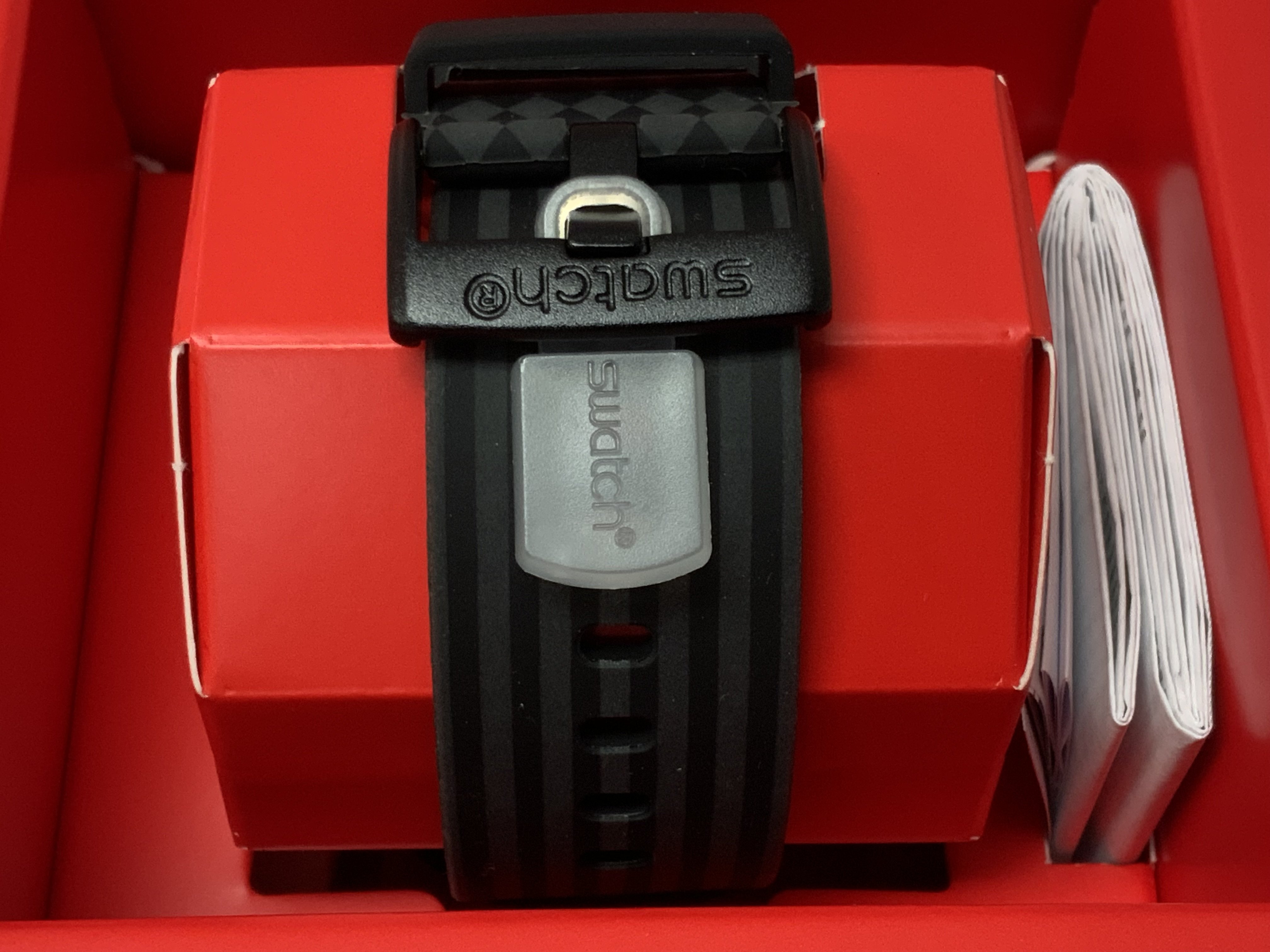 Swatch Big Bold Your Time is coming, glow in the dark Bio ceramic wrist watch, 2021 model. Boxed unworn, New. (A). NO RESERVE