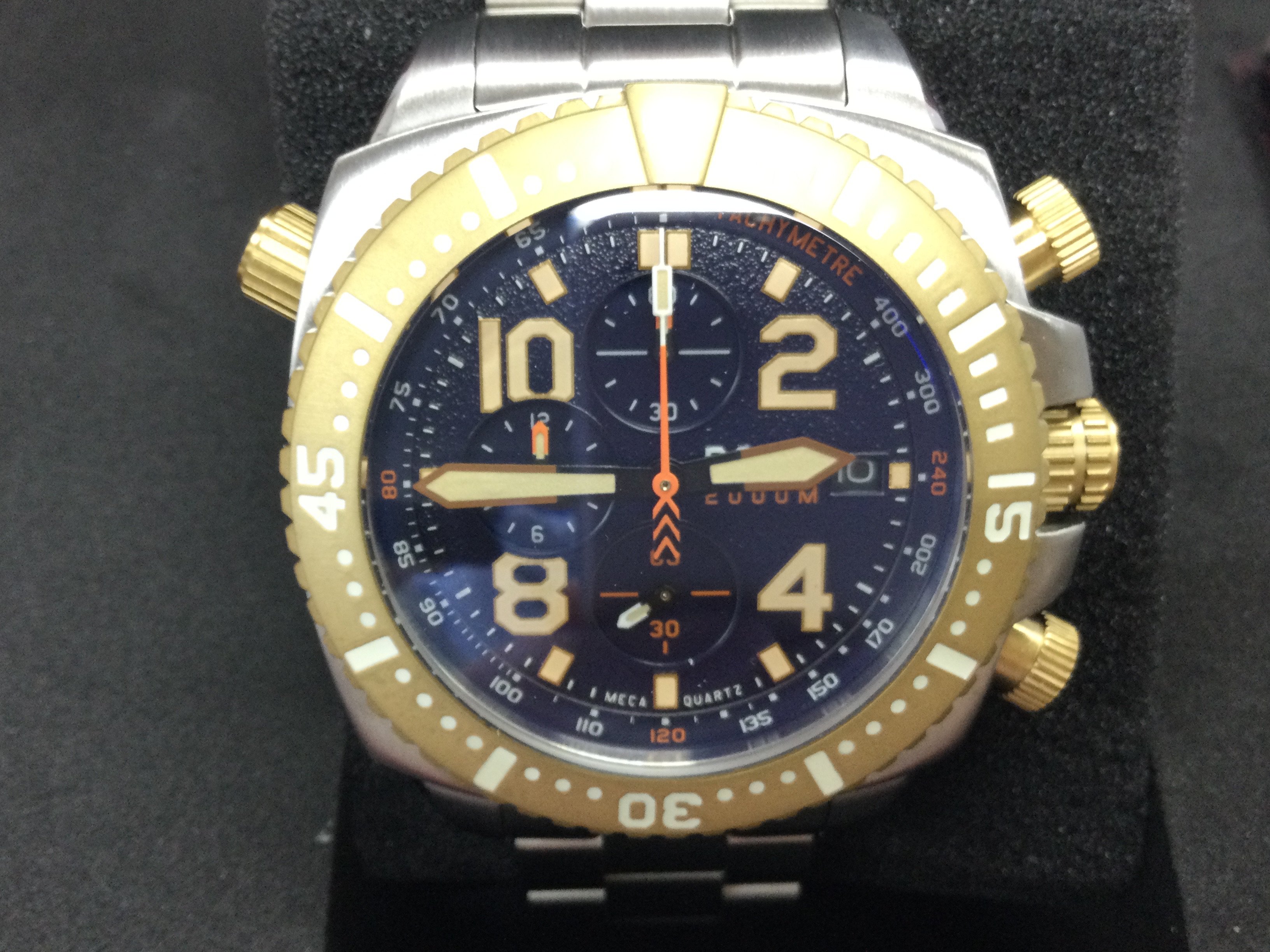 A RGMT automatic gents watch with box and papers. In as new condition seen running. Postage B