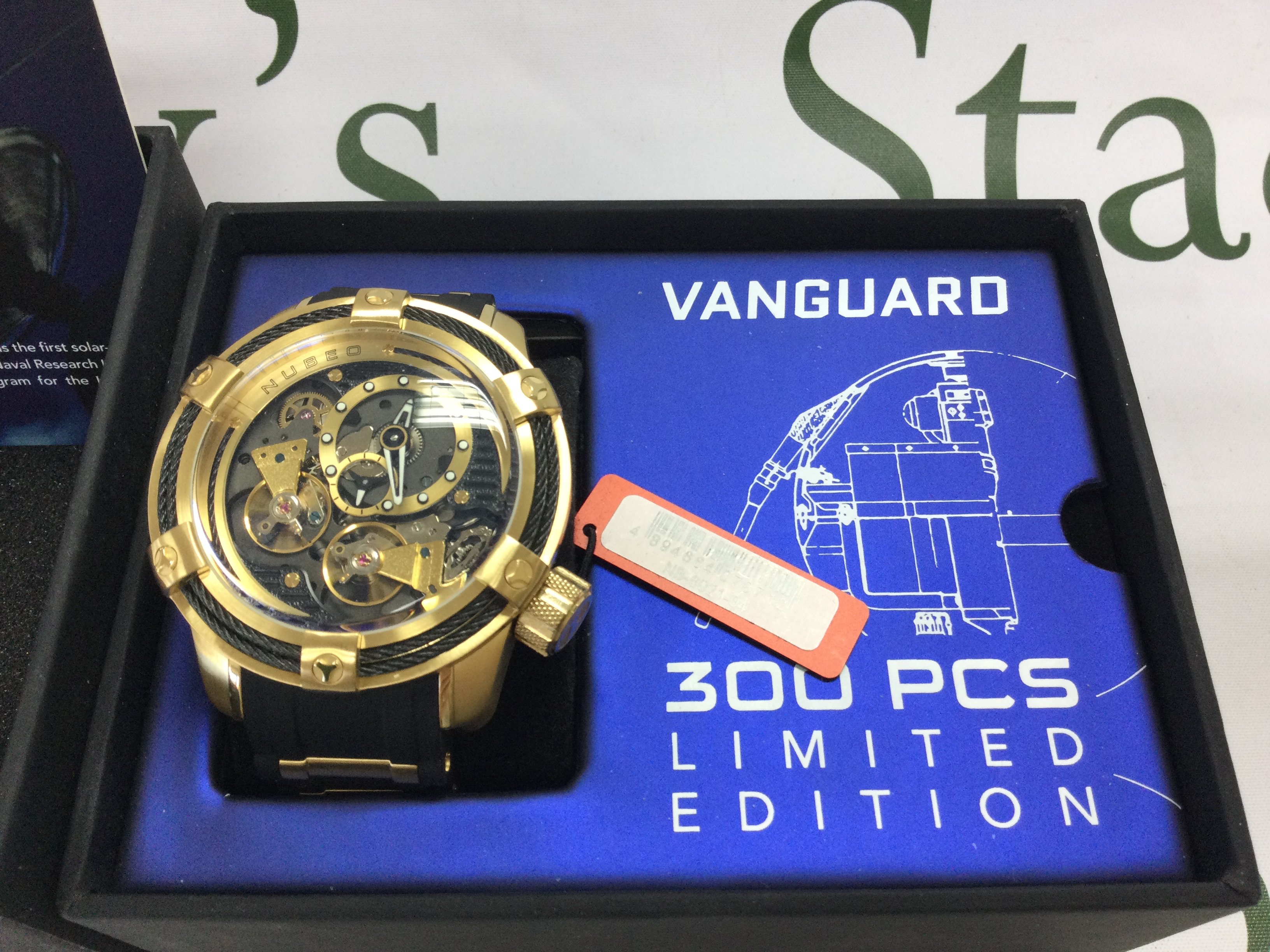 A Nubeo Vanguard limited Edition watch in as new condition seen working. Postage B