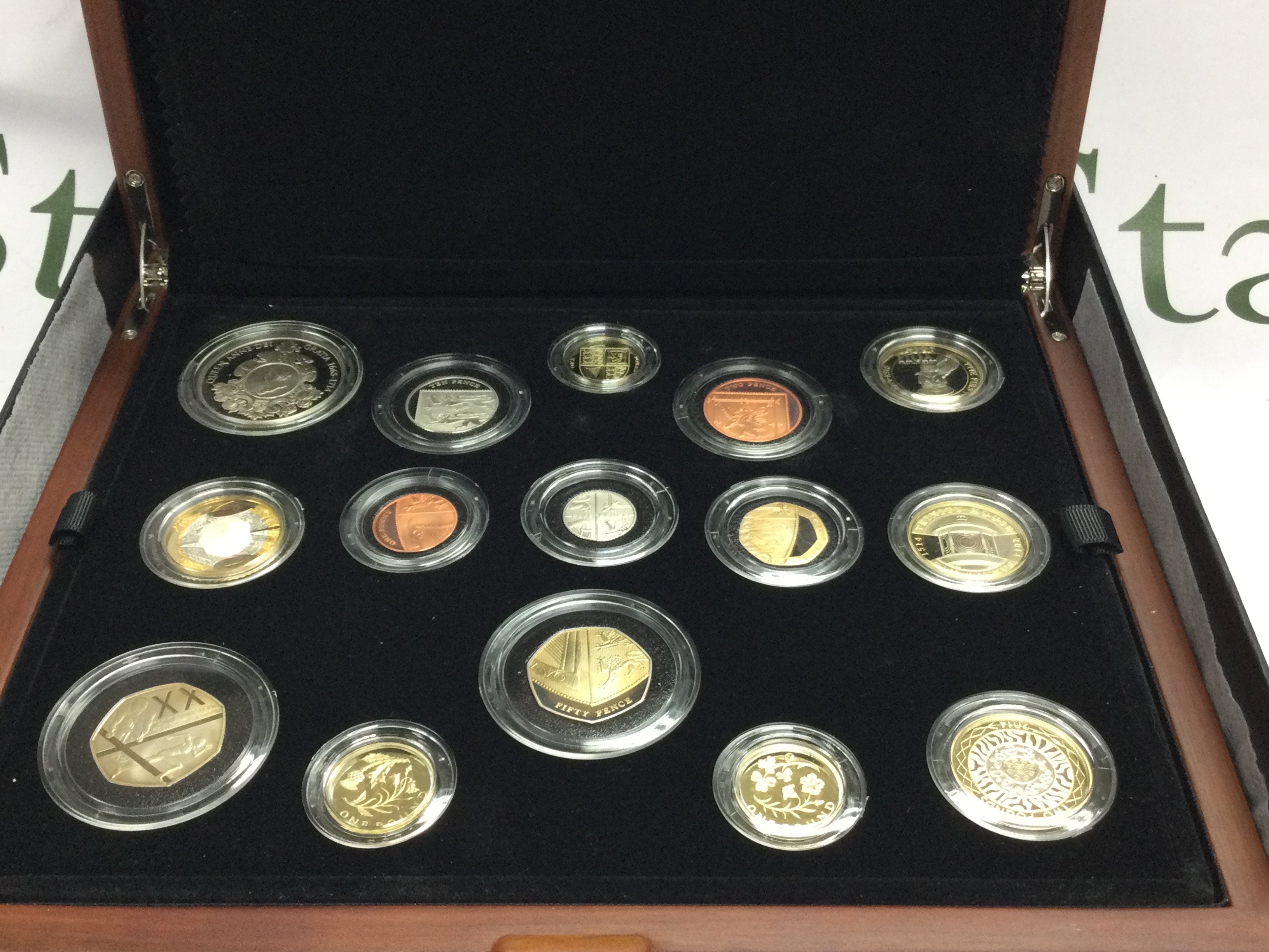 2014 United Kingdom premium proof coin set. Postage B