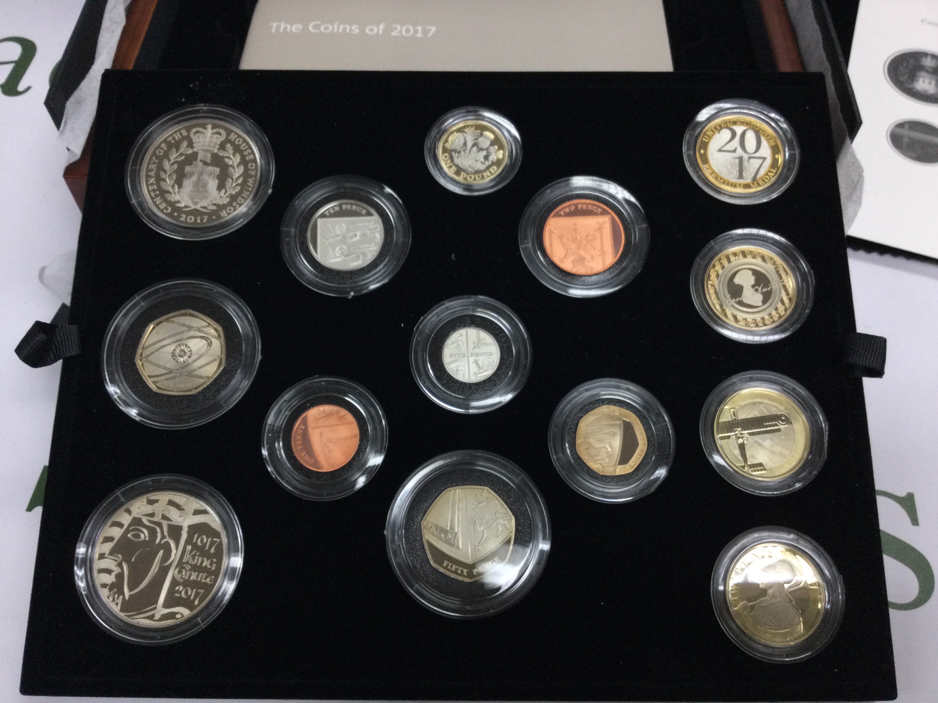 2017 United Kingdom premium proof coin set. Postage B