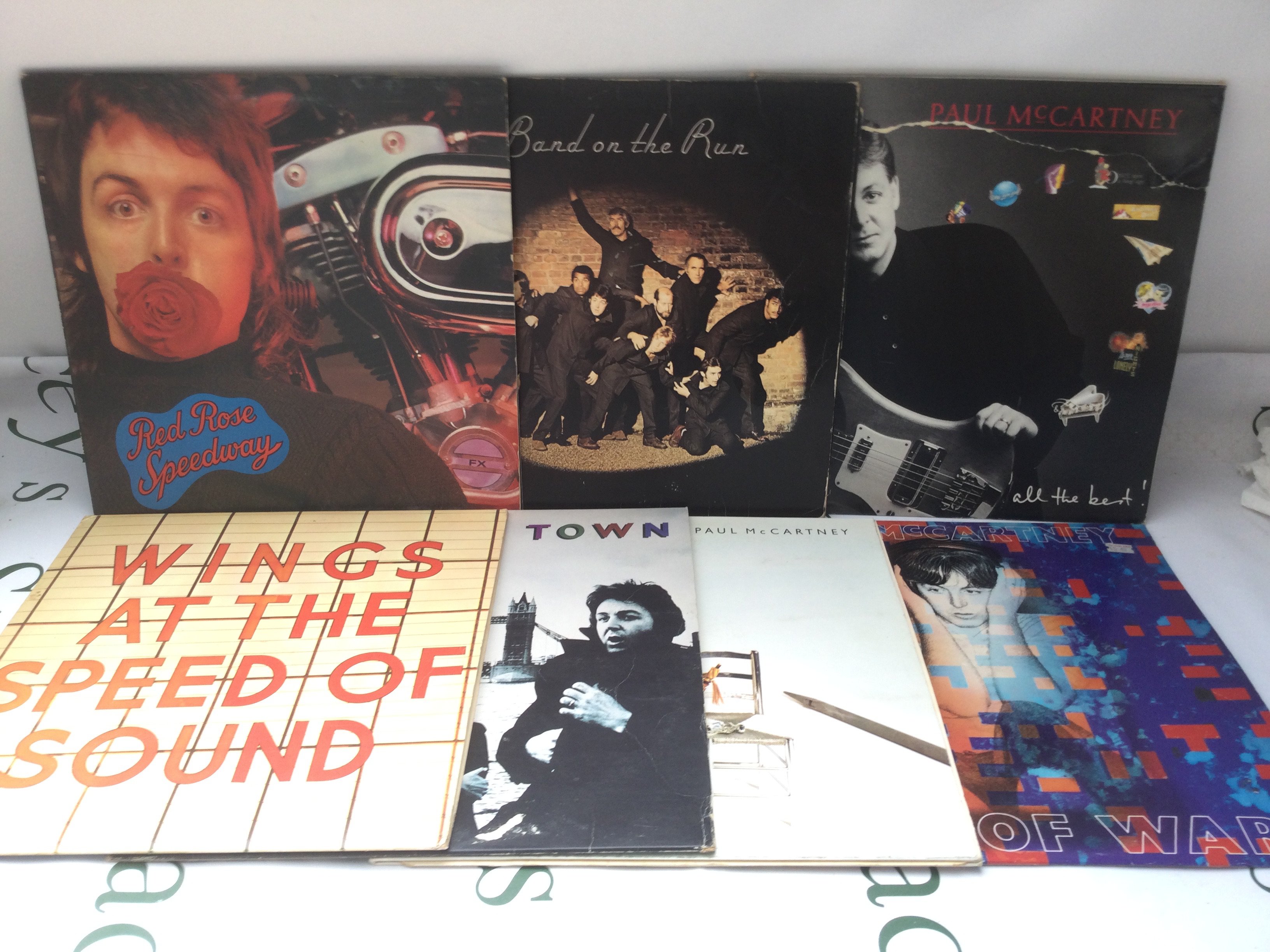 Thirteen Paul McCartney & Wings LPs comprising Ram, Venus & Mars, McCartney II and others.