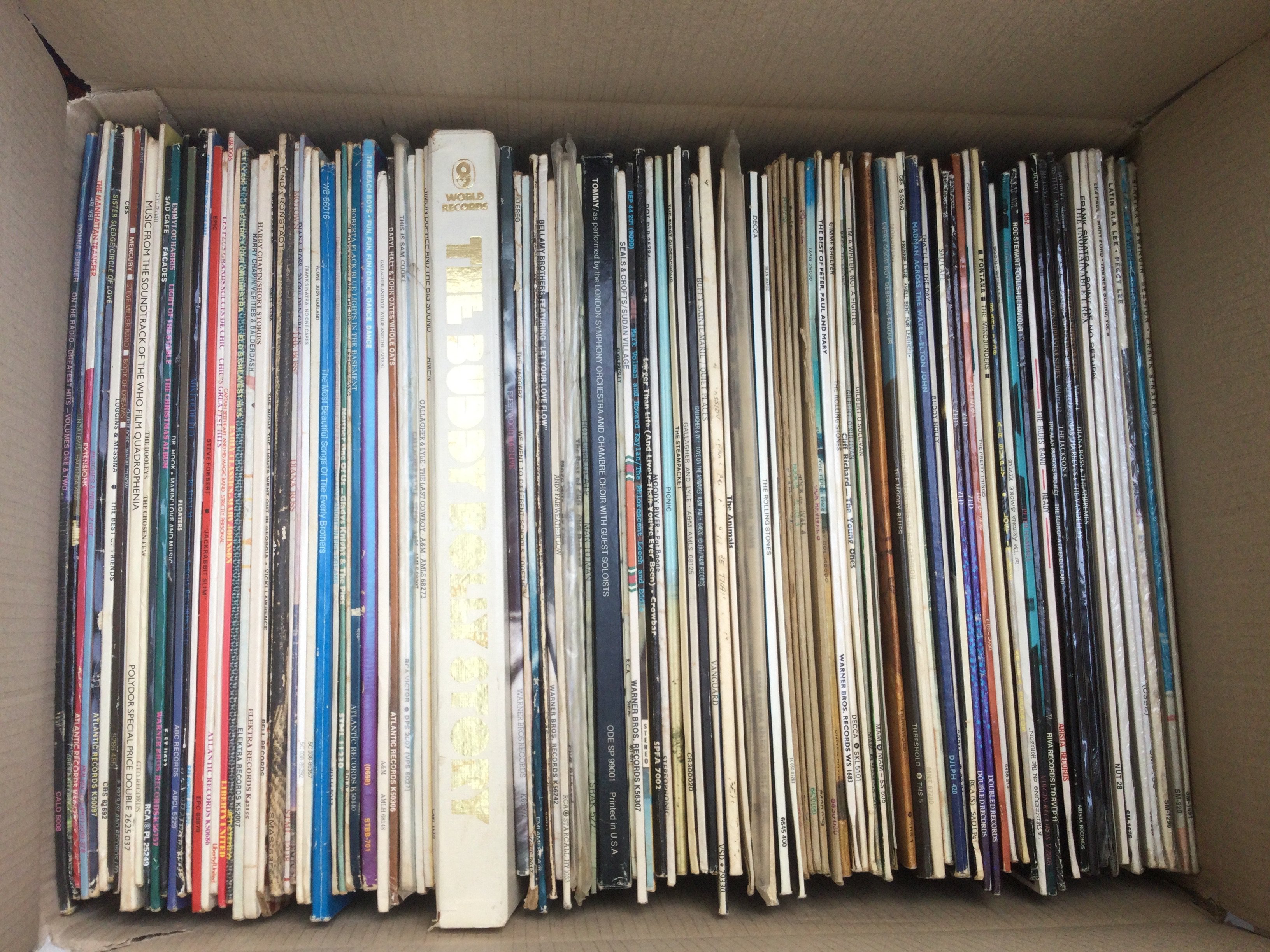Two boxes of LPs by various artists including The Who, Captain Beefheart, The Pretty Things and many more.