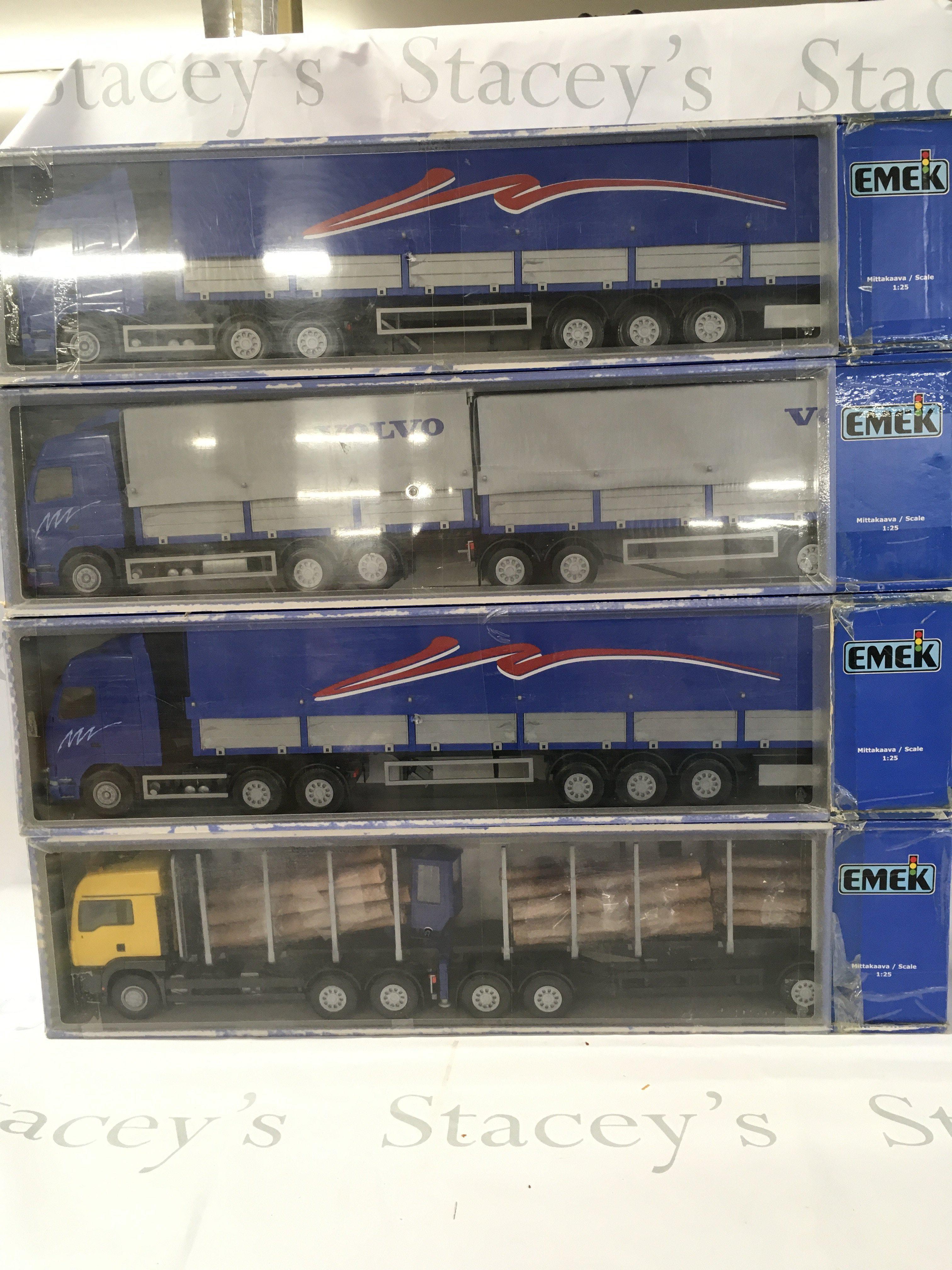 4 X Boxed Emek Trucks 1/25 Scale. (4).