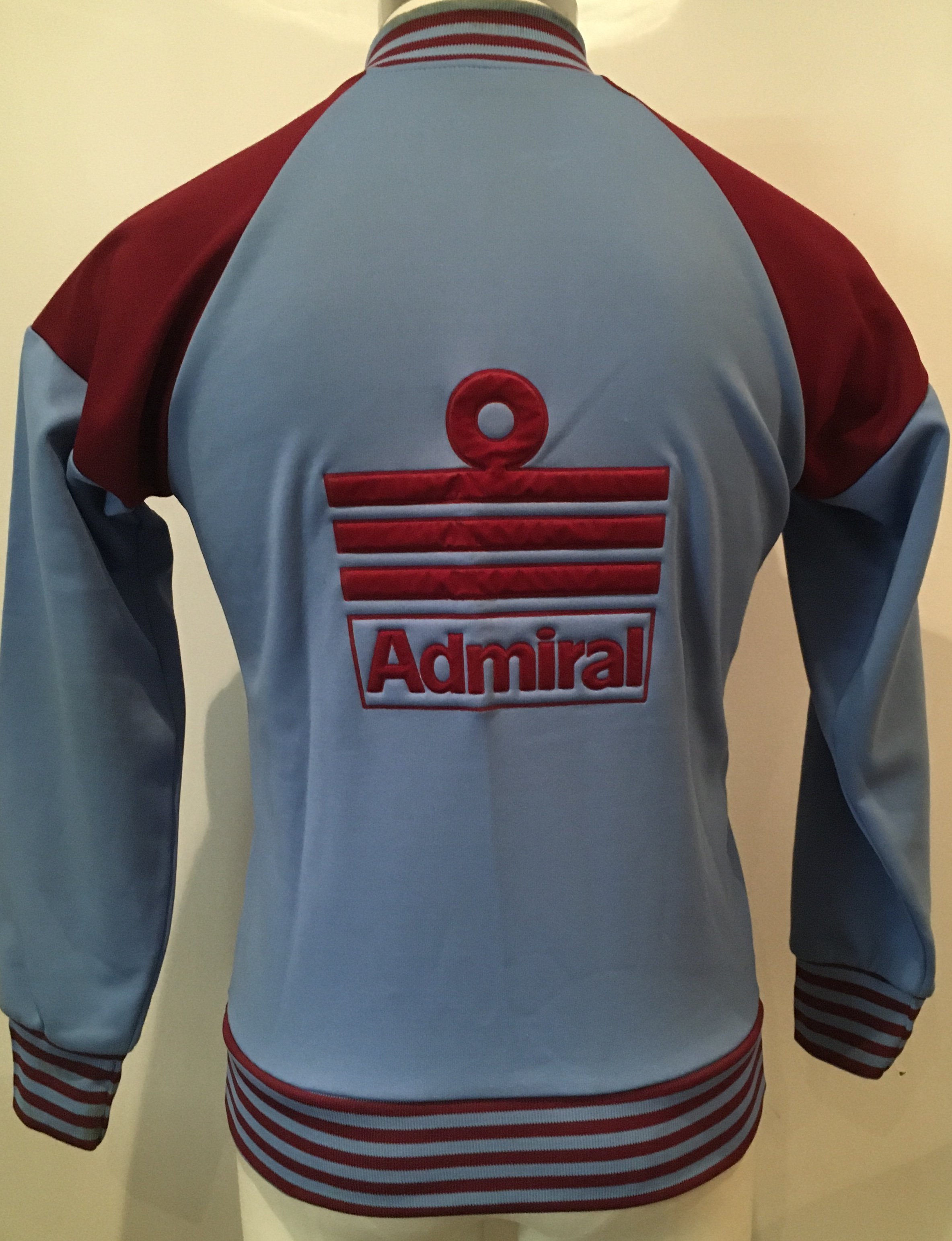 Ron Boyce West Ham 1980 FA Cup Final Track Suit Top: Worn on the bench by Boyce who was assistant to John Lyall. In good condition with slight marking to collar.