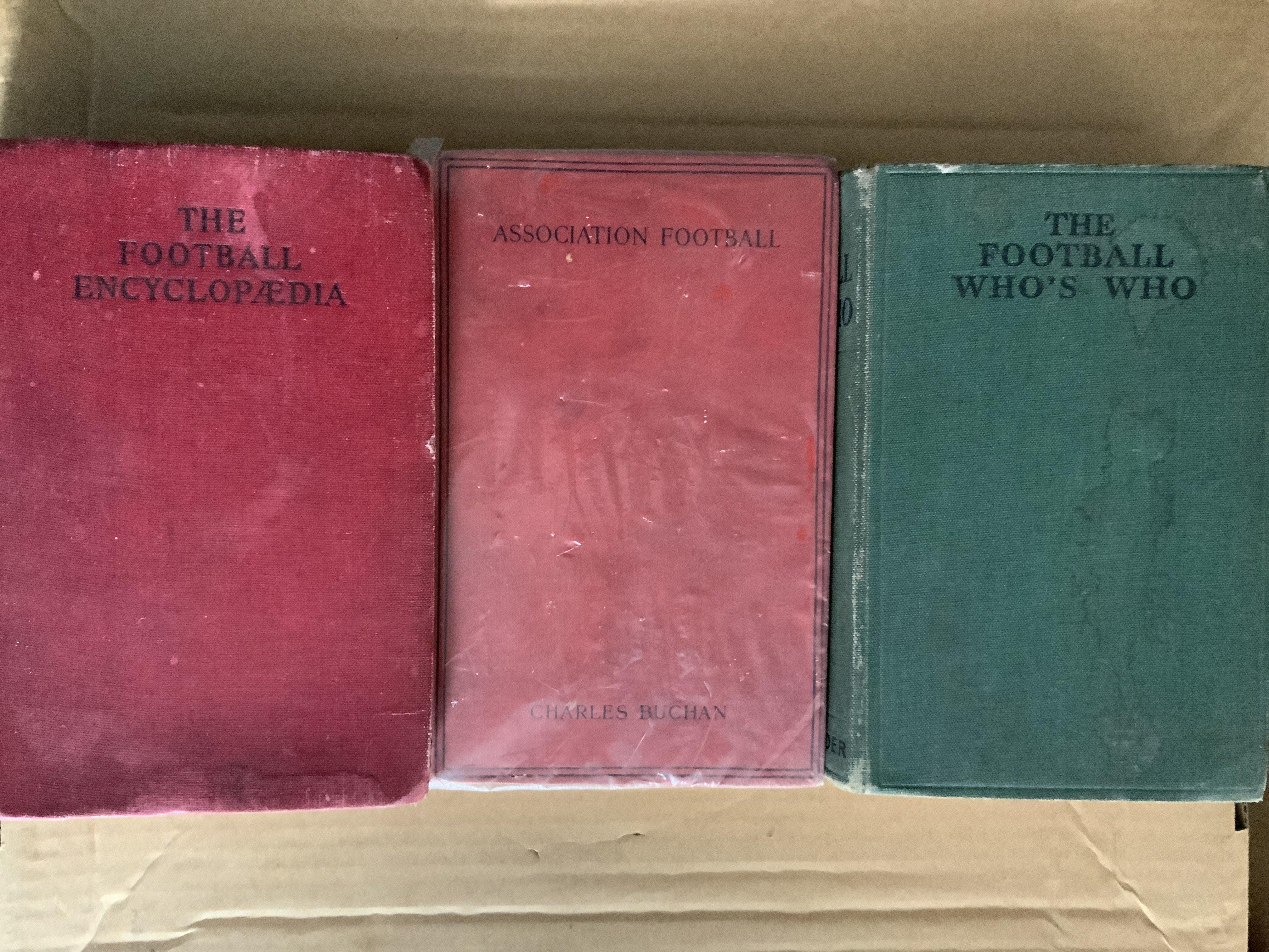 Pre War Football Books: Association Footballers from the late 20s, Whos Who 1935, Football Encyclopaedia 1934. Overall good. (3)