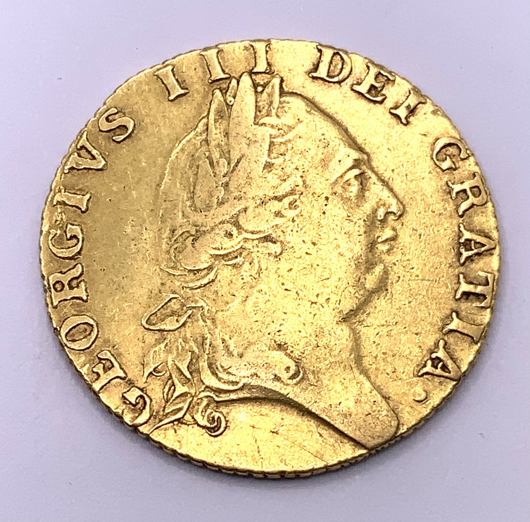 Great Britain, George III Guinea 1788 spade guinea. 8.34g