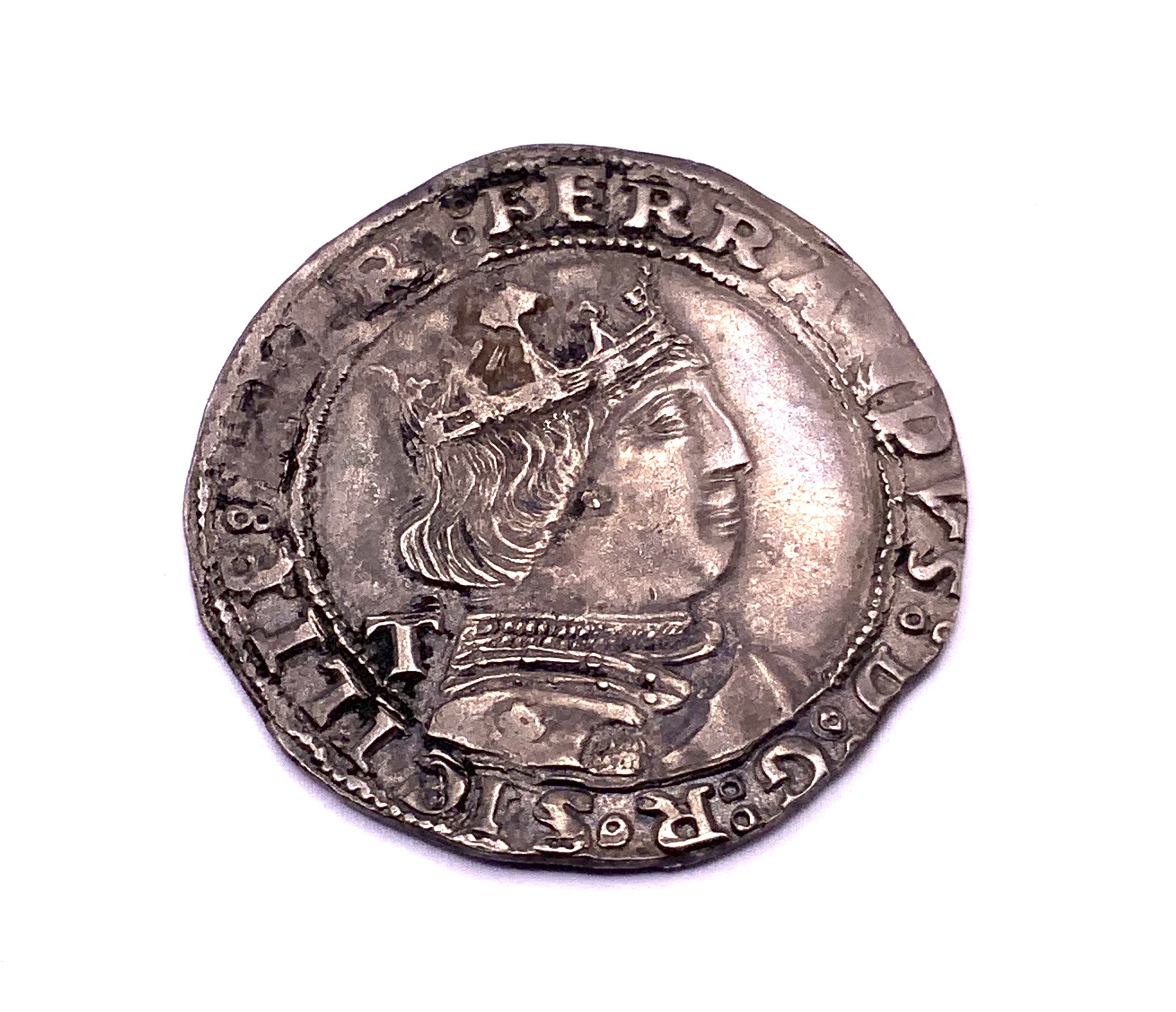 Italian States Naples and Sicily Coronato Ferdinand I Fourth Coinage 1488-1494 T (Tramontano) VGF.