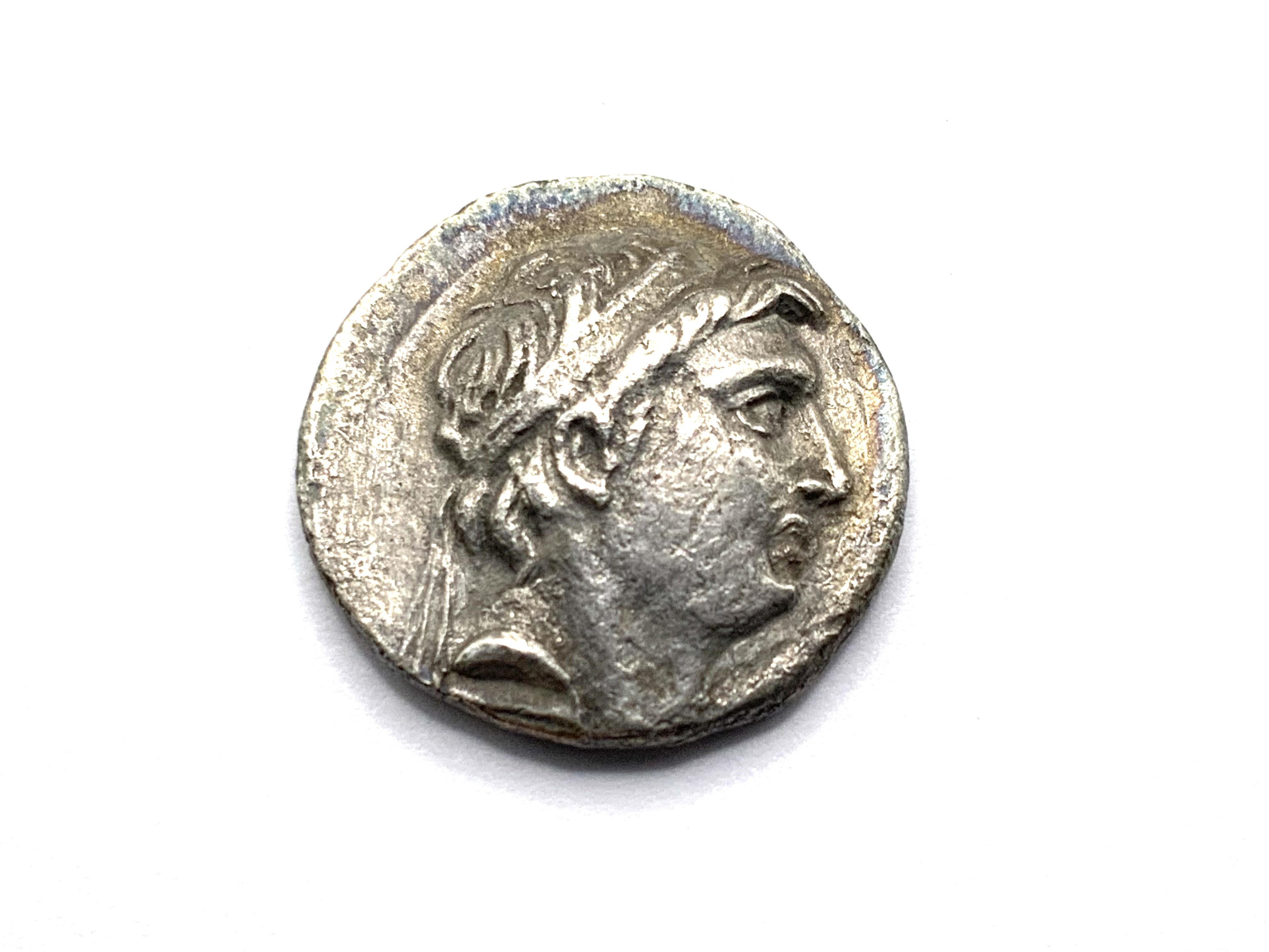 Silver Drachma of Demetrius I Soter, Antioch, Syria, 153 BCE - 152 BCE