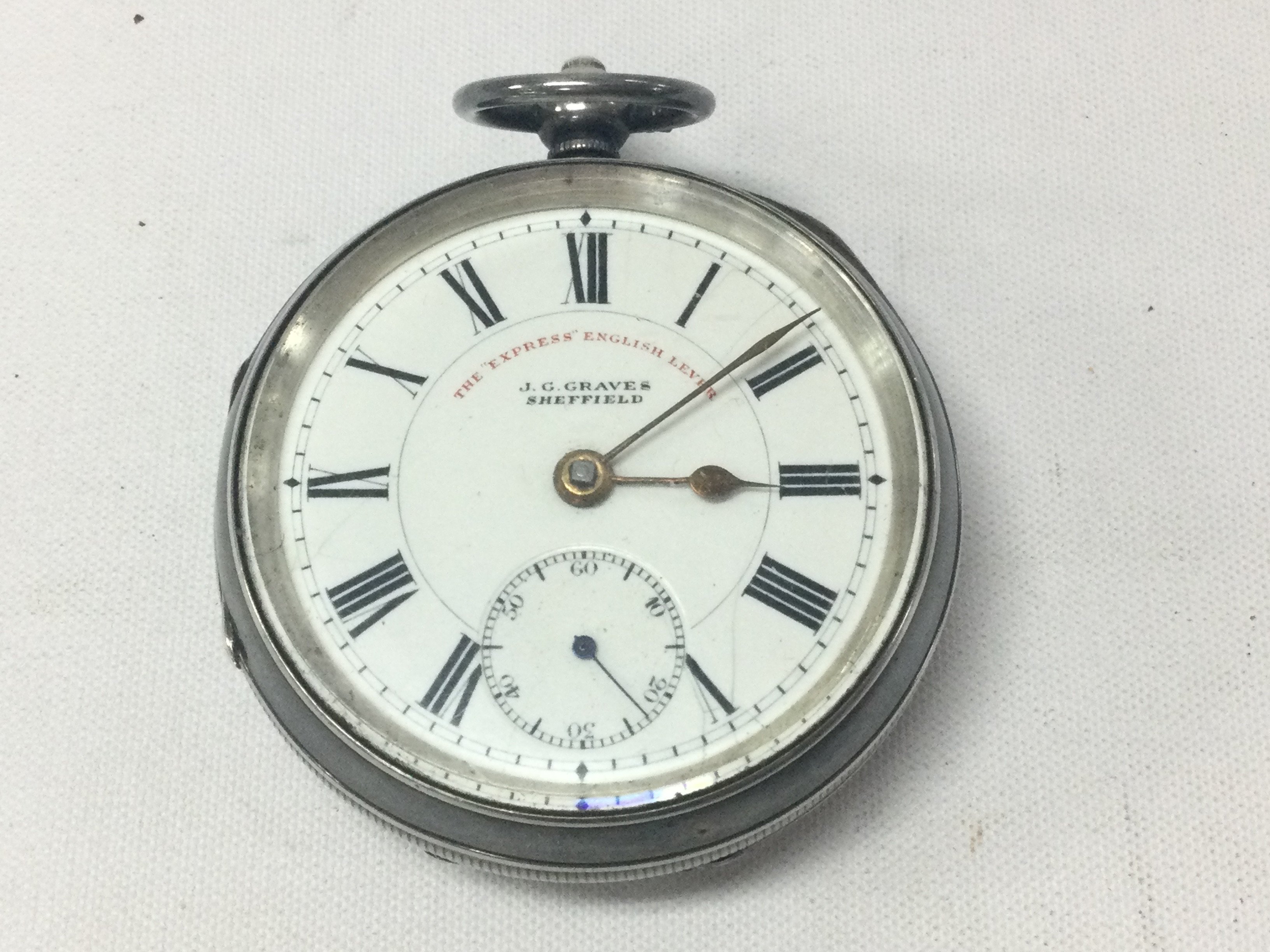 A graves silver pocket watch