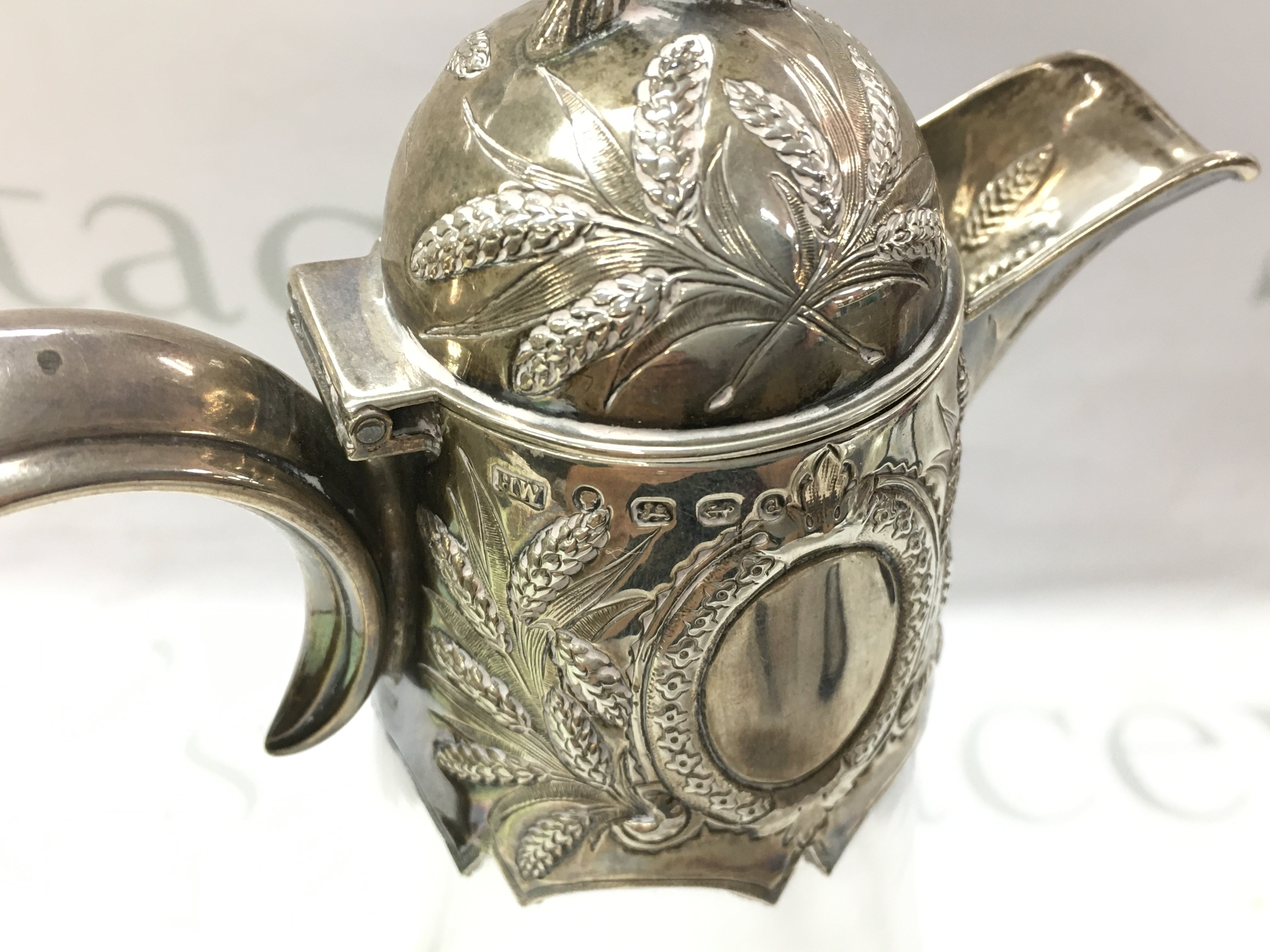 A Victorian silver hallmarked claret jug.