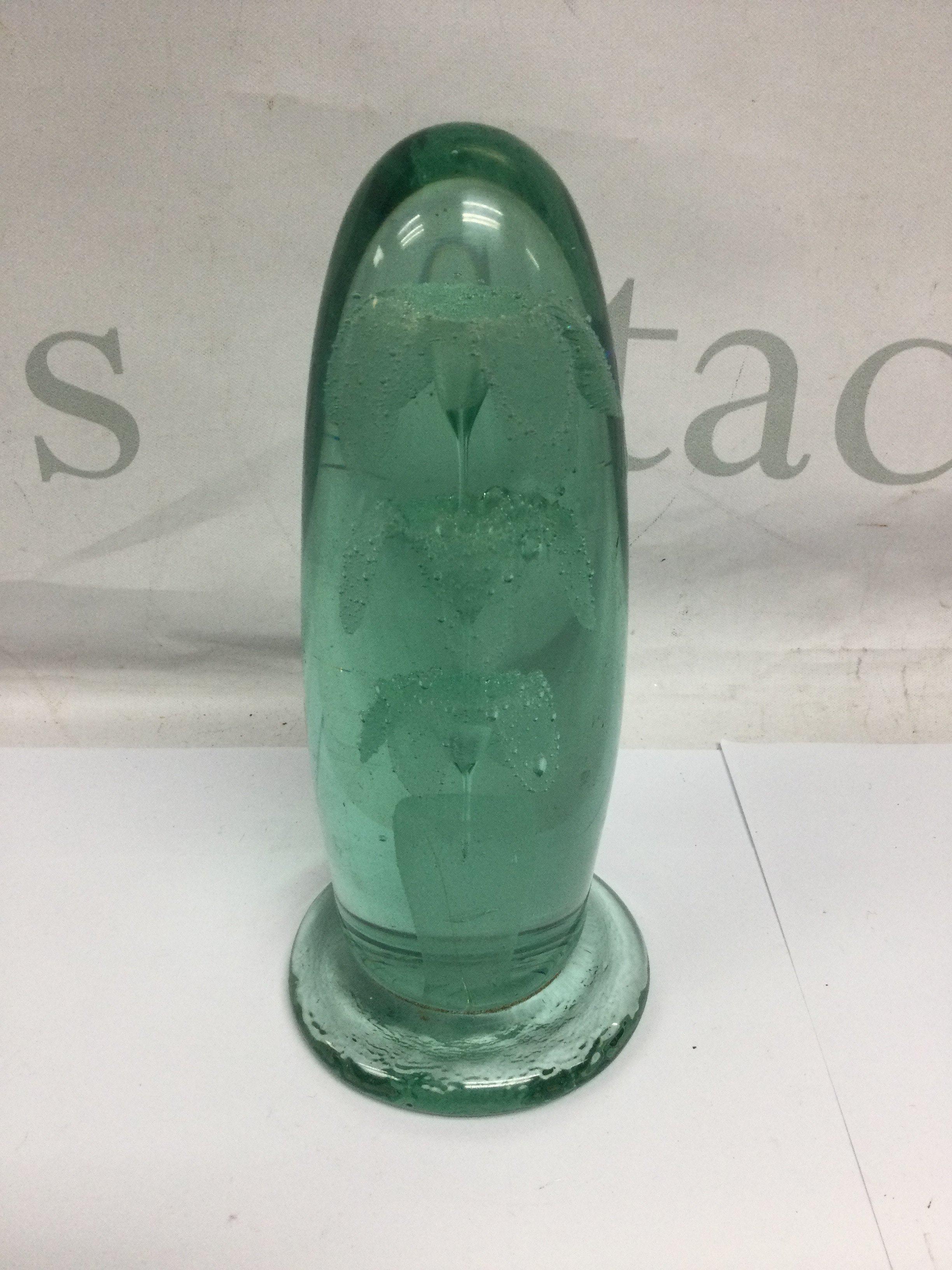 A Victorian glass dumb Of floral design.