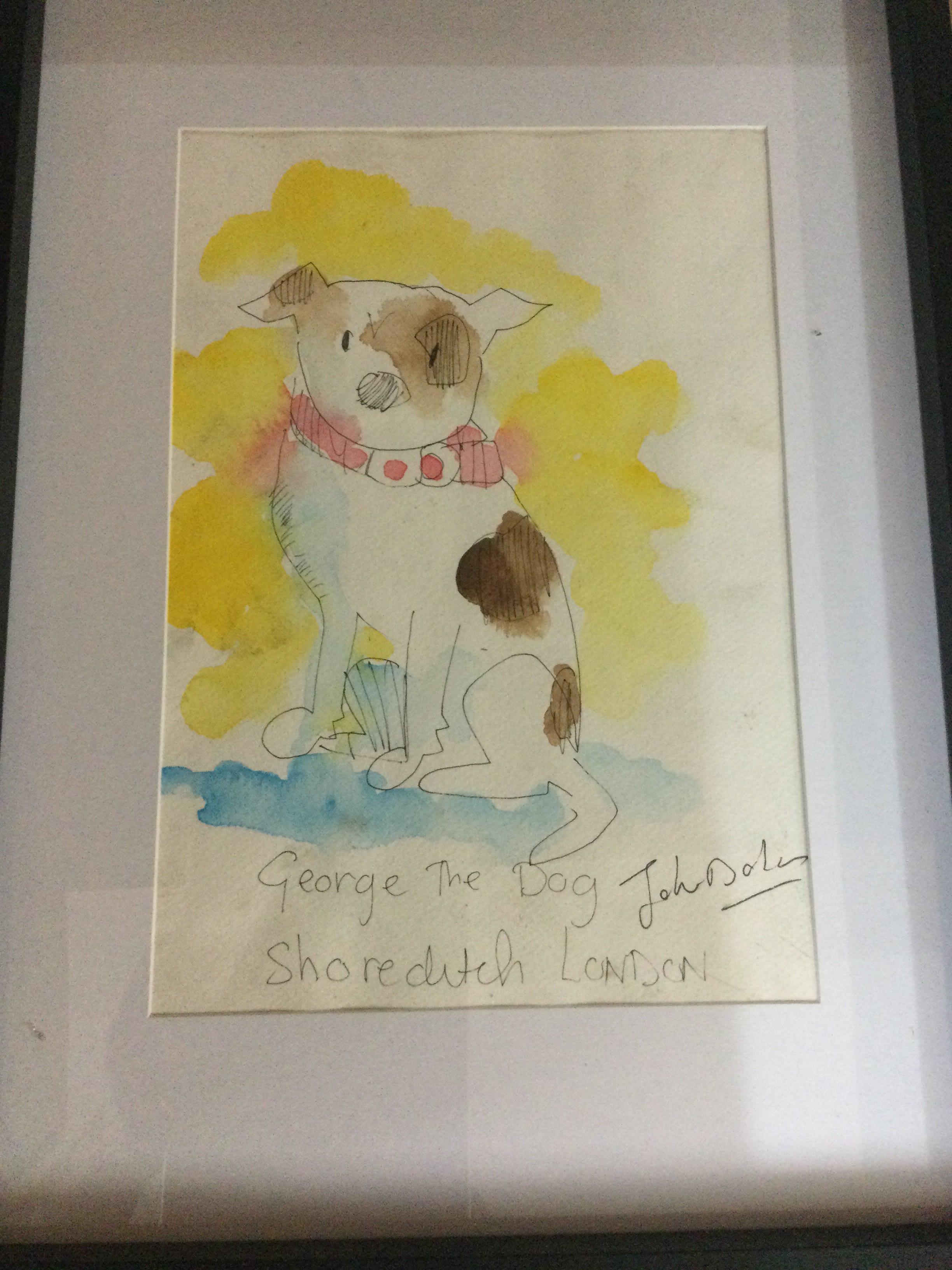 A collection of Eight John Dolan watercolours and one other .