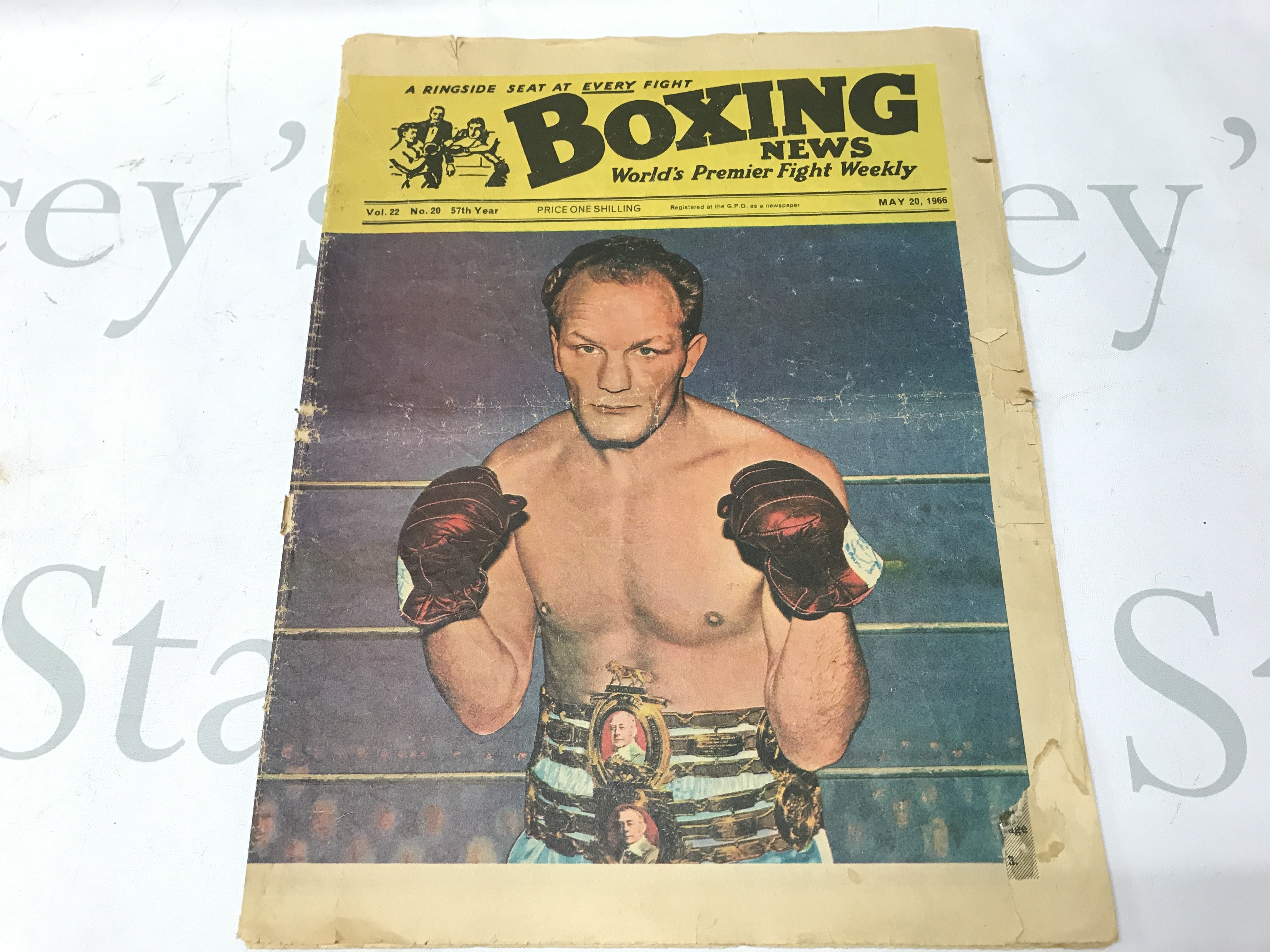A vintage Boxing News May 20th 1966 magazine Muhammed Ali v Henry Cooper. No Reserve Postage category B
