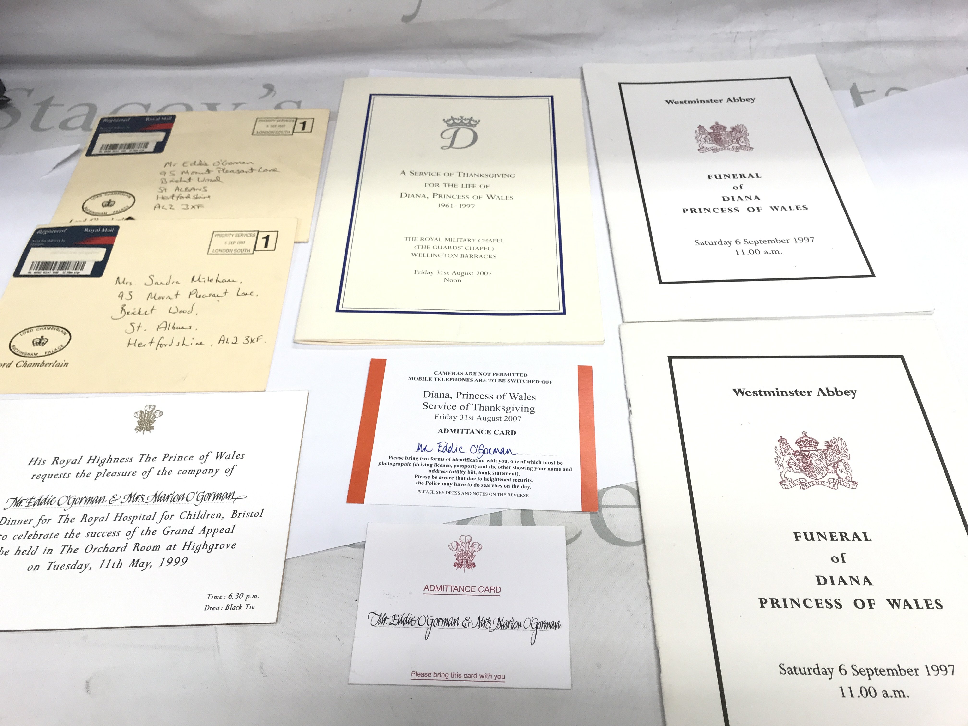 A collection of Diana princess of wales memorabilia. Postage B.