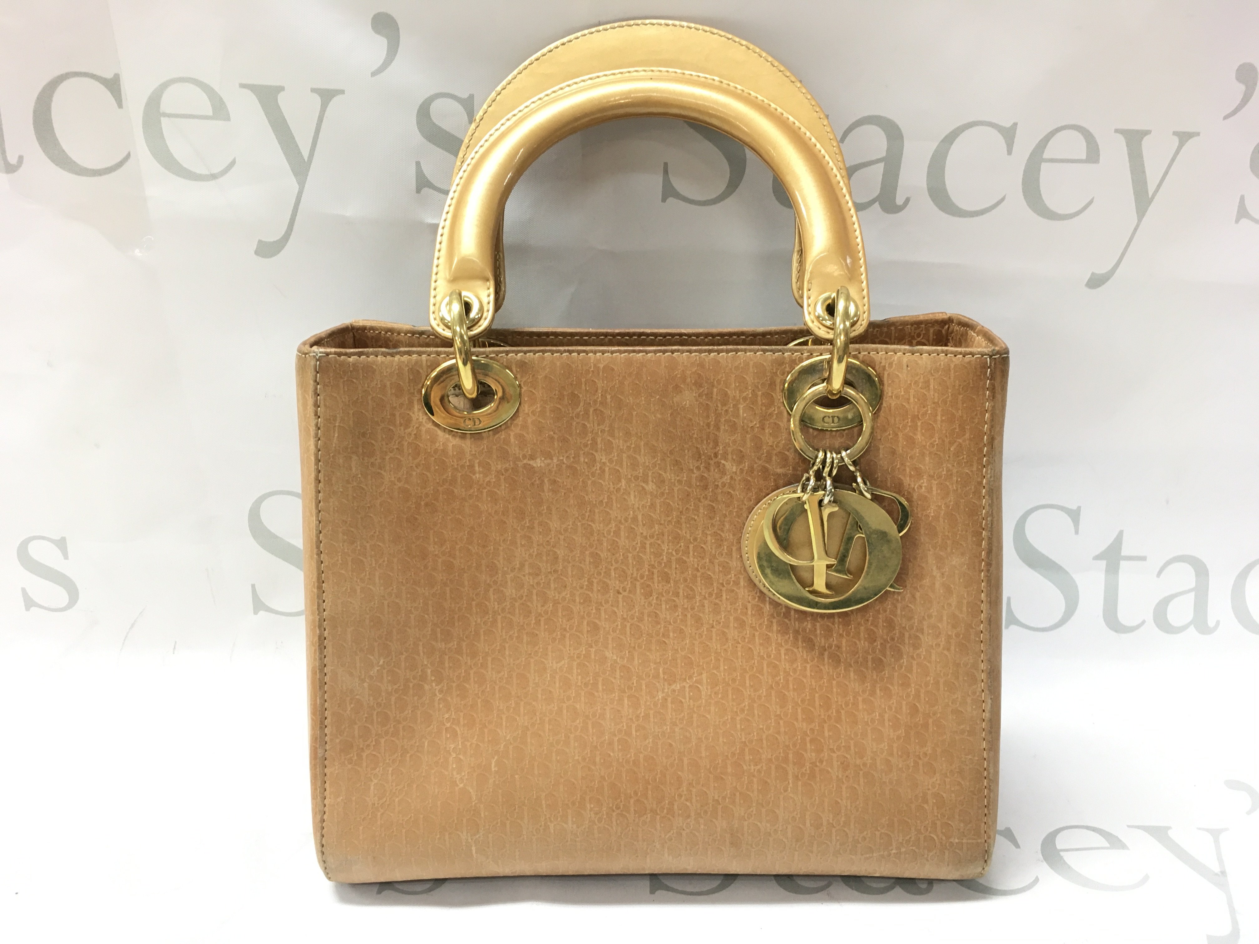 Christian Dior Diorissimo Lady Dior Small top handle bag. Postage category B