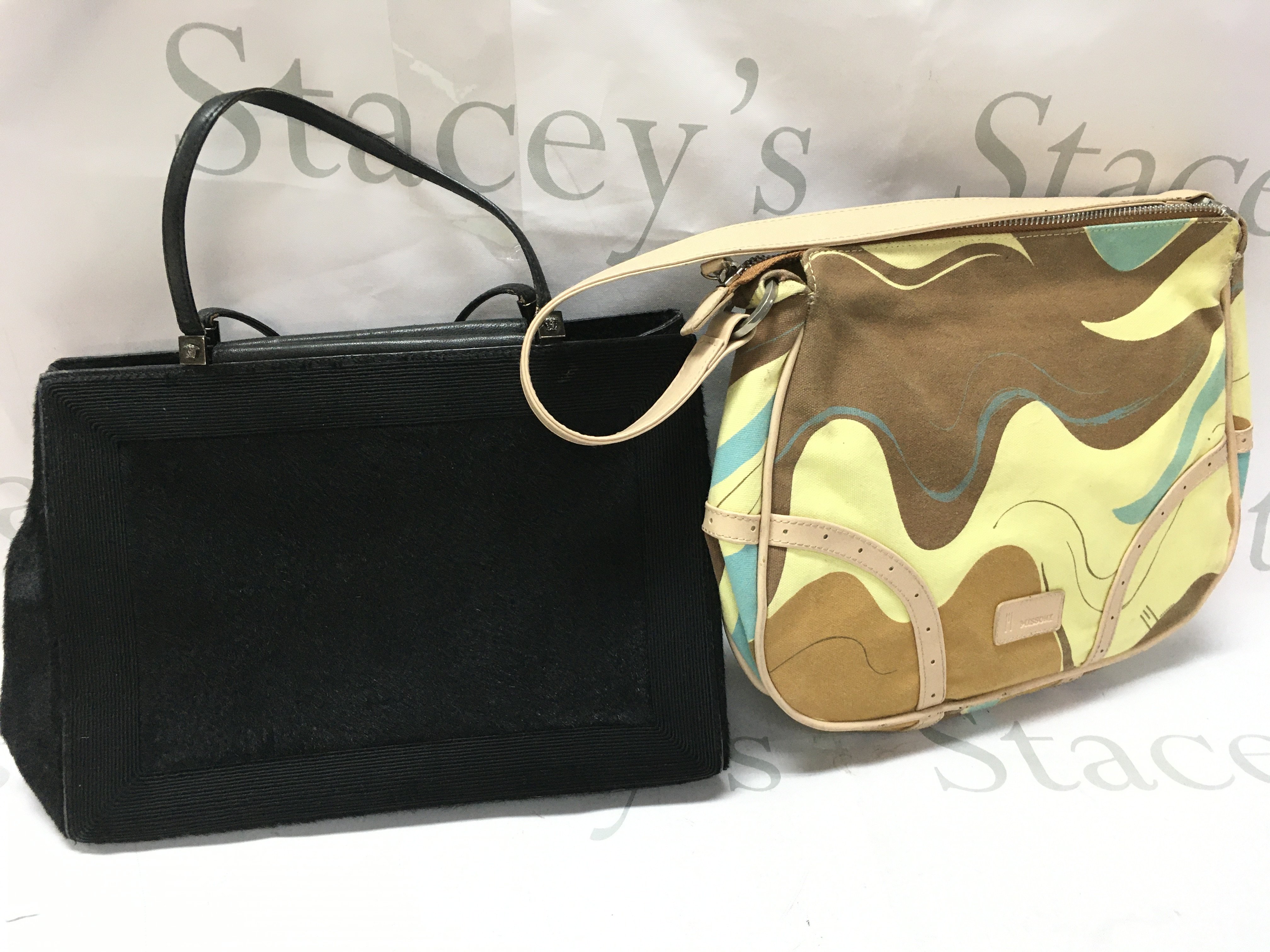 Missoni and Gianni Versace bags . Postage category B