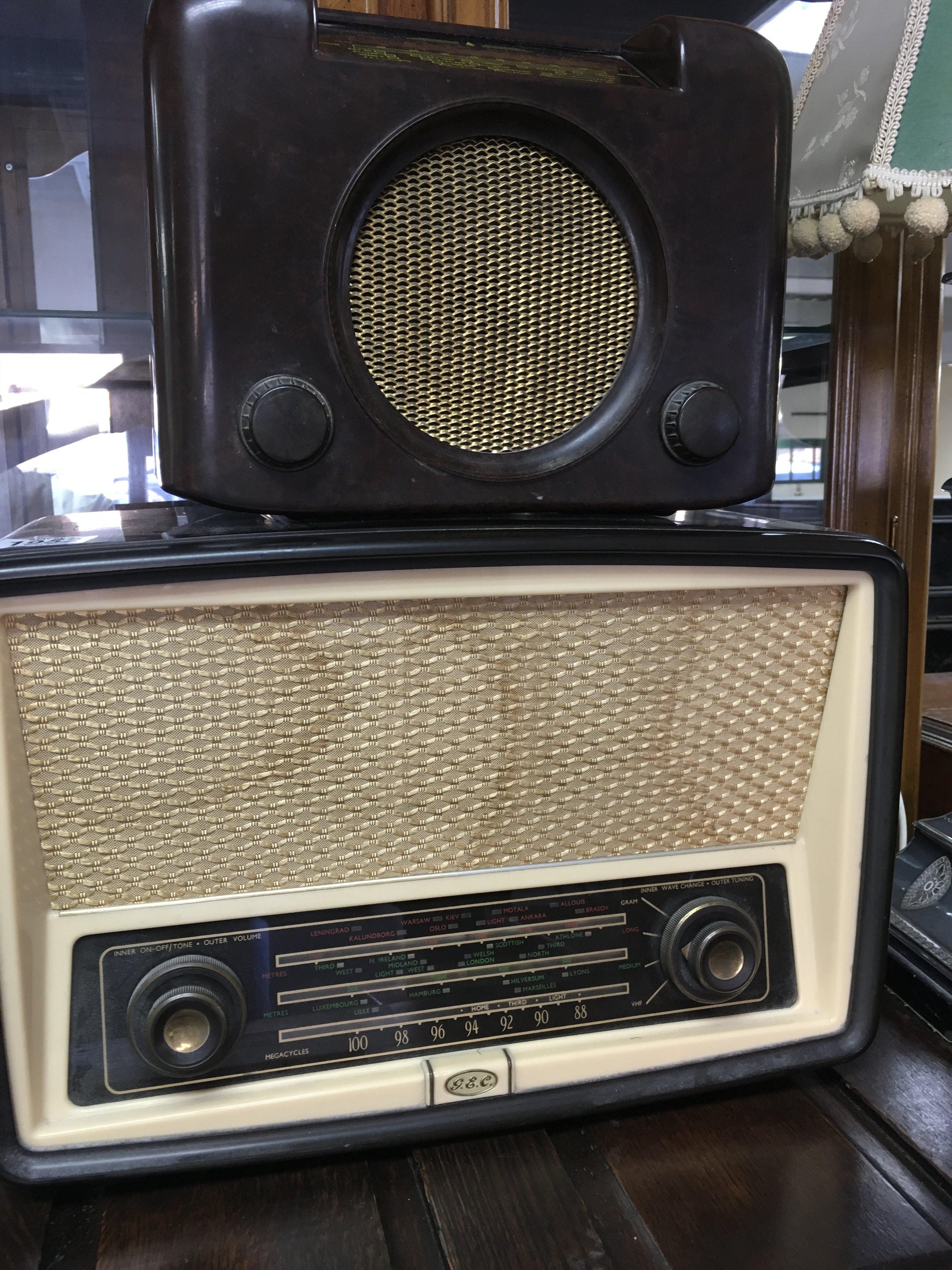 Two radios bush and G E C .