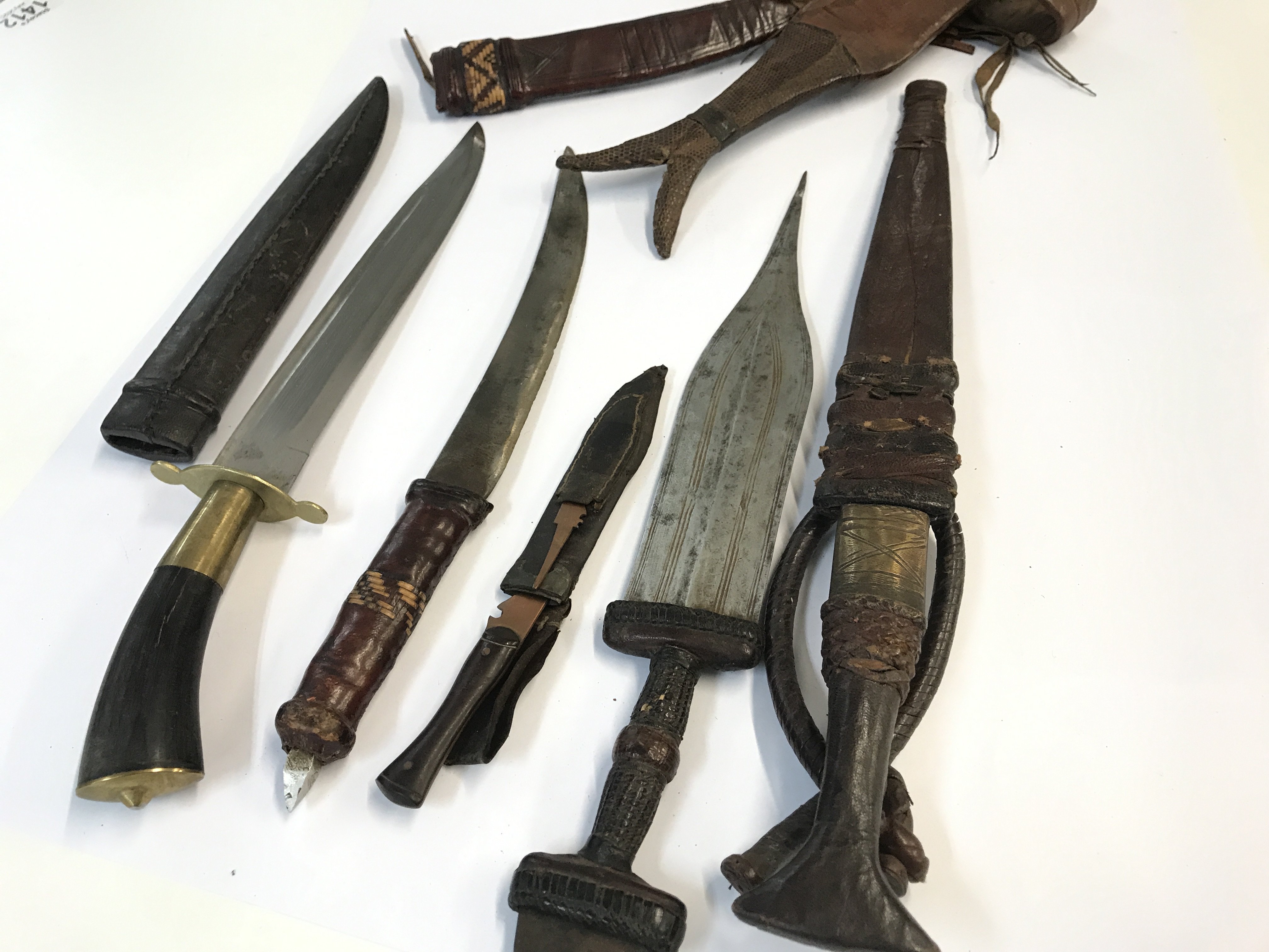 An Antique Tuareg West African dagger and other conforming African daggers