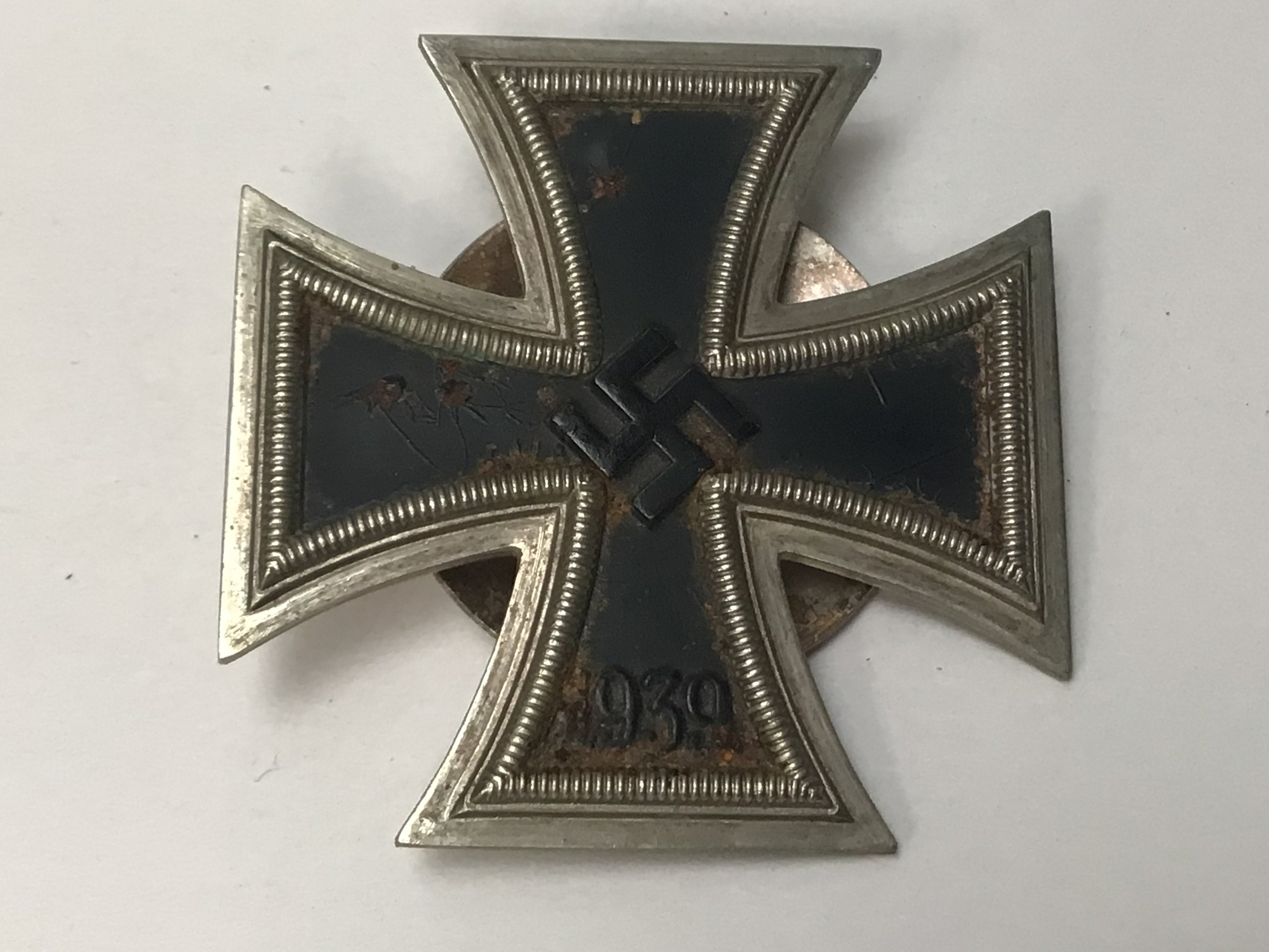 A German Third Reich Iron Cross 1939 with screw back stamped L/21
