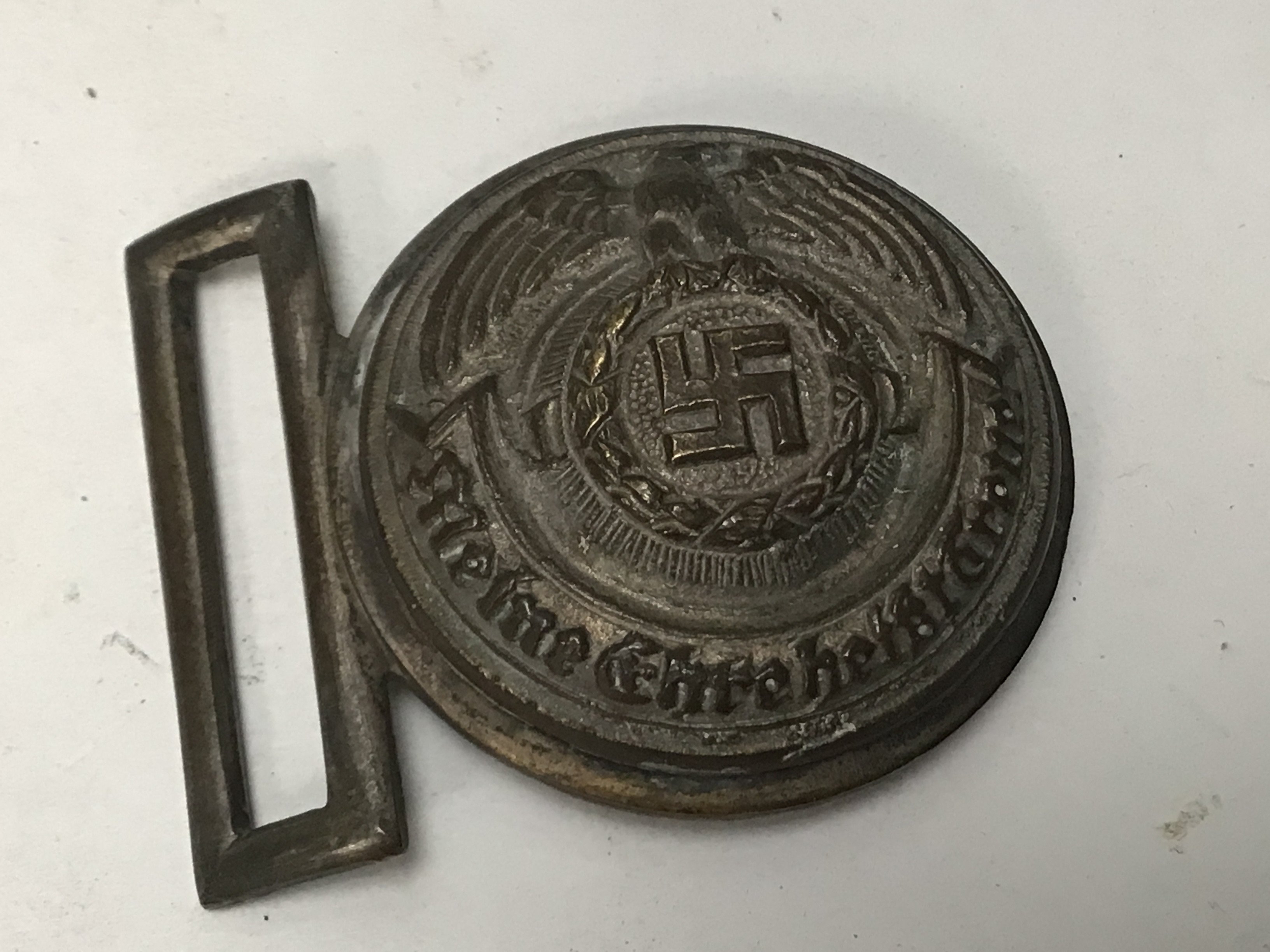 A German Third Reich Waffen SS officers belt buckle.